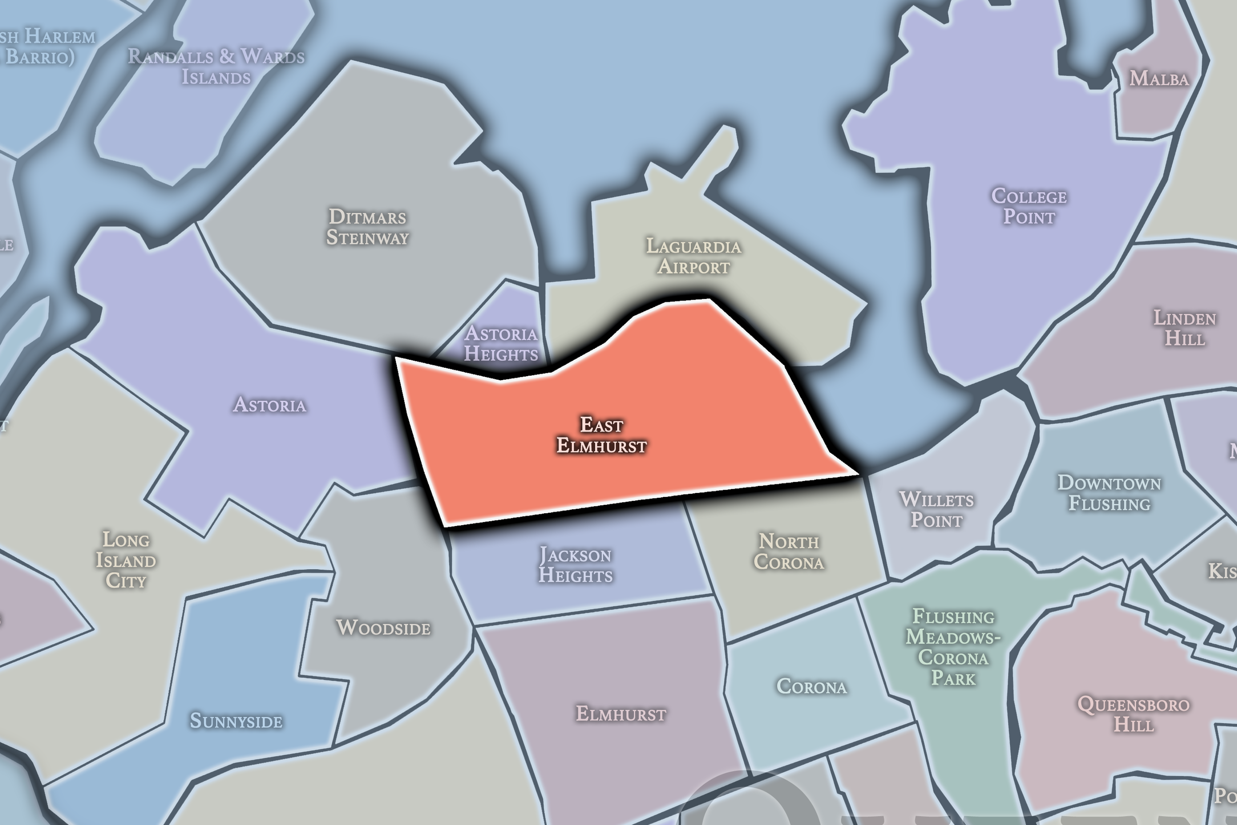 East Elmhurst Neighborhood Map.png