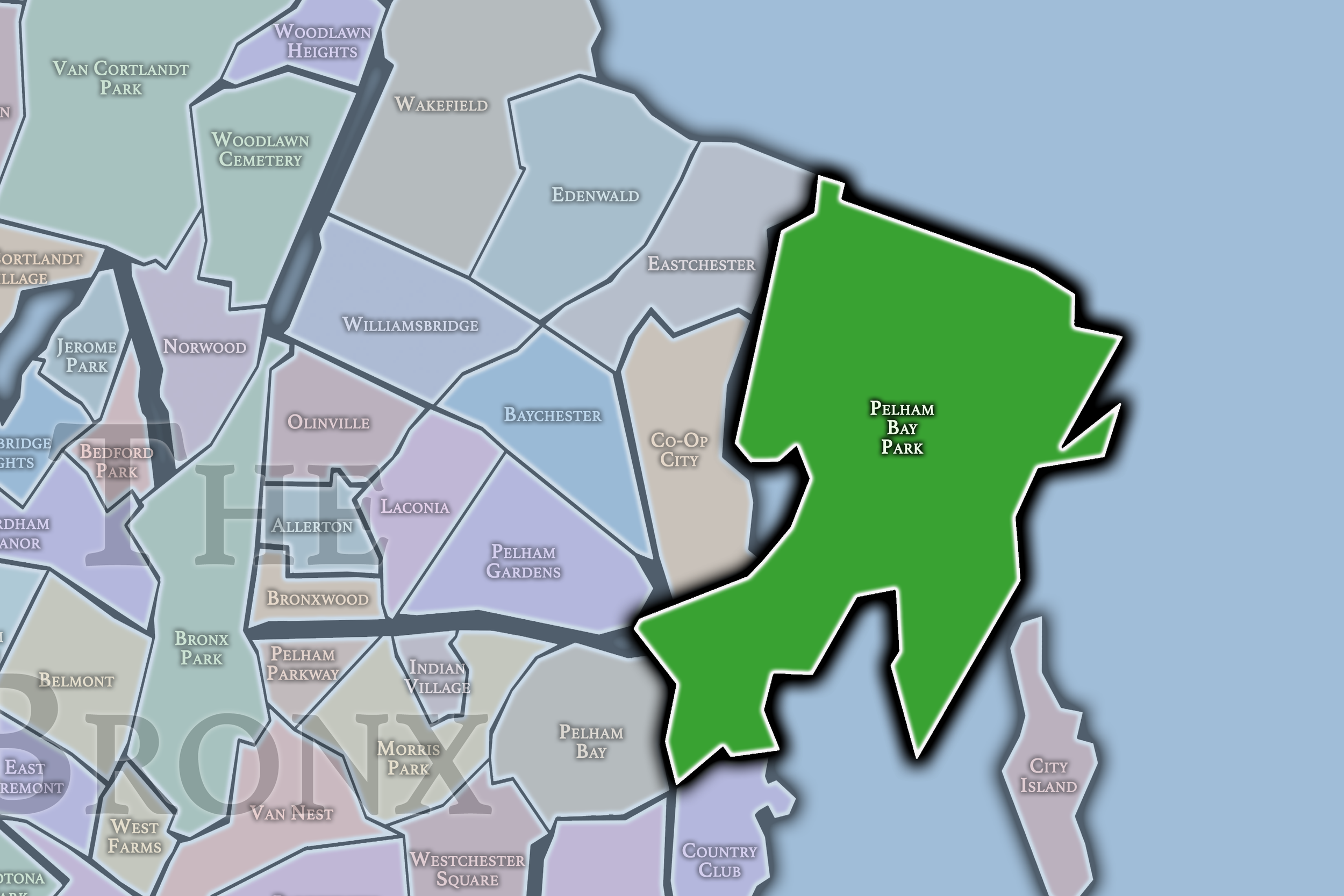 Pelham Bay Park Neighborhood Map.png