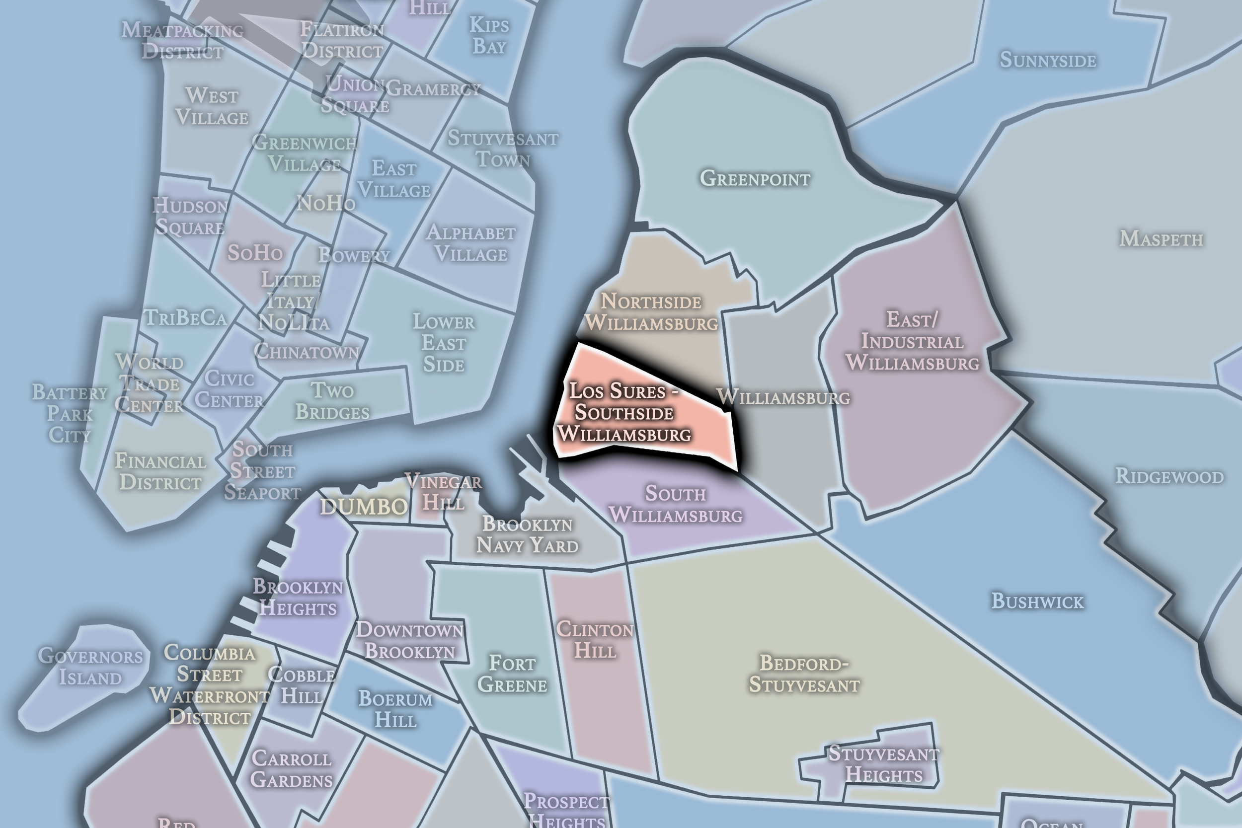 Los Sures Southside Williamsburg Neighborhood Map.png