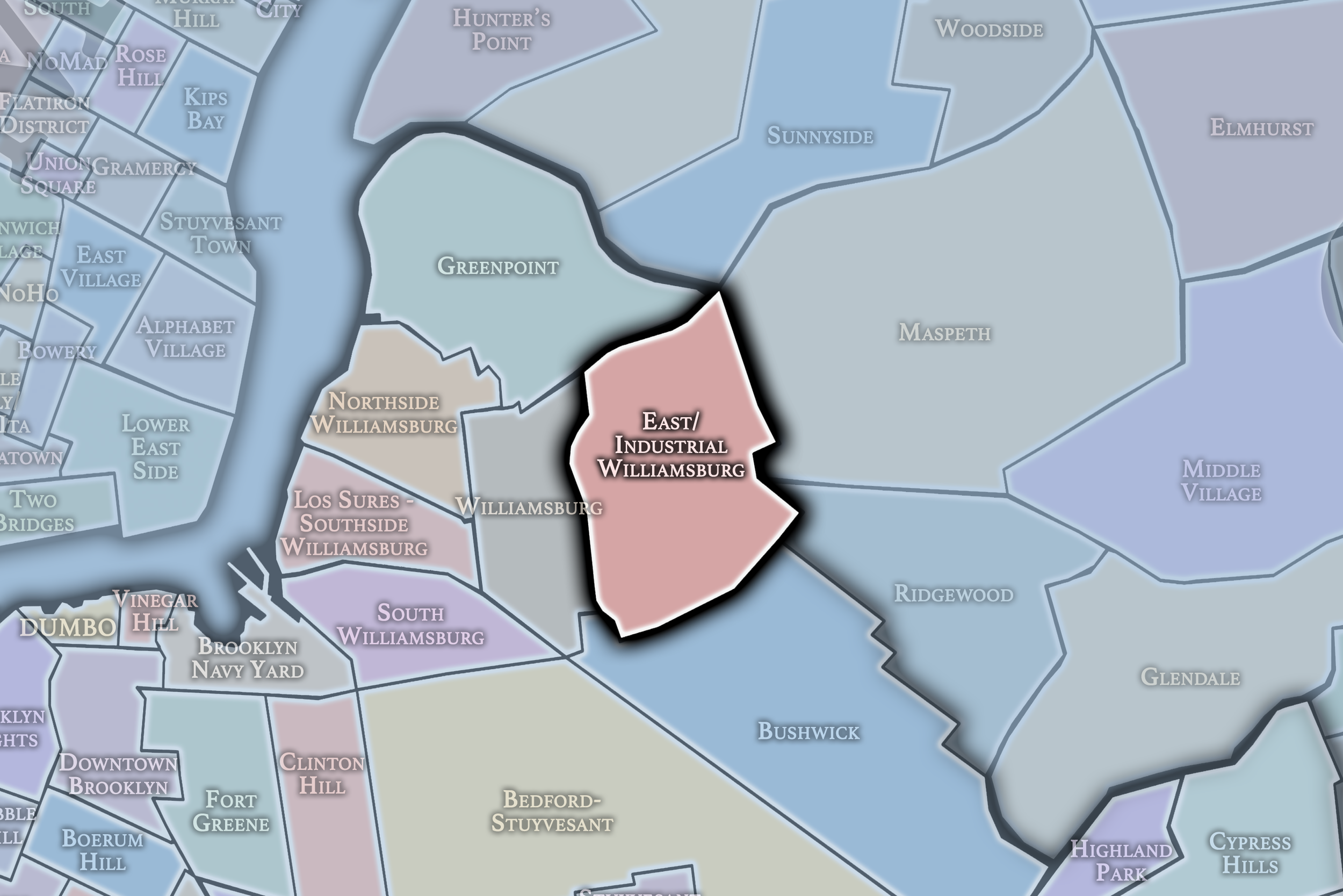 East - Industrial Williamsburg Neighborhood Map.png