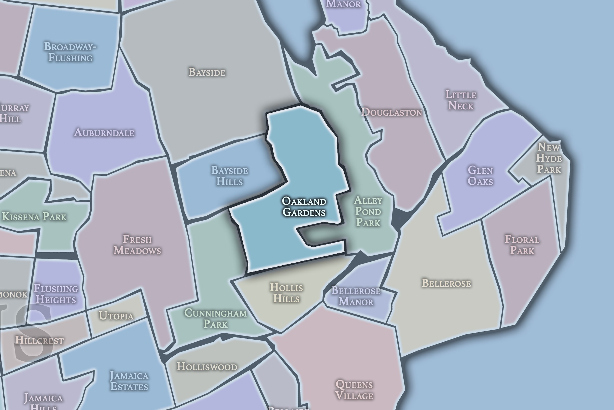 Oakland Gardens Neighborhood Map.png