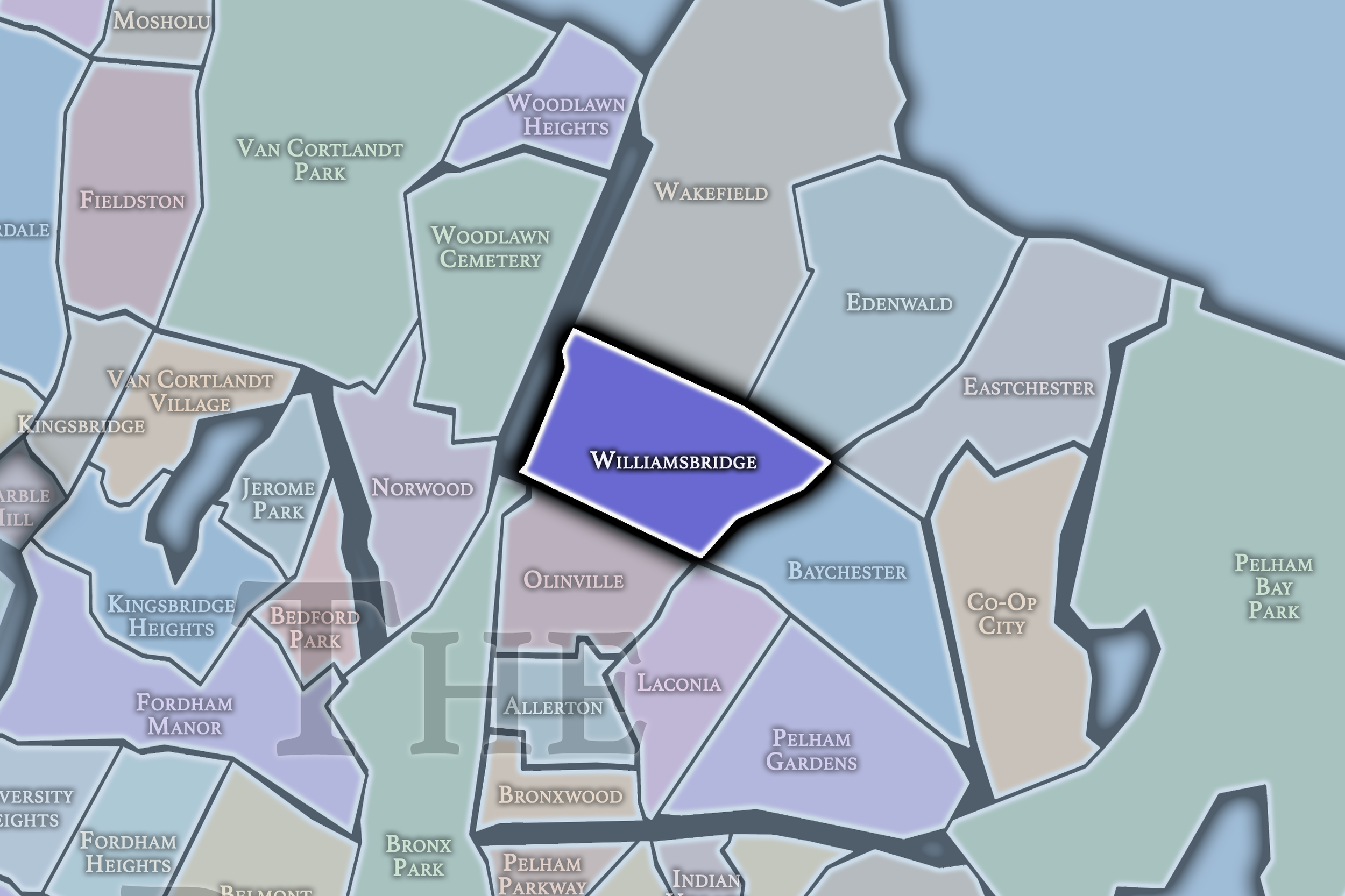 Williamsbridge Neighborhood Map.png