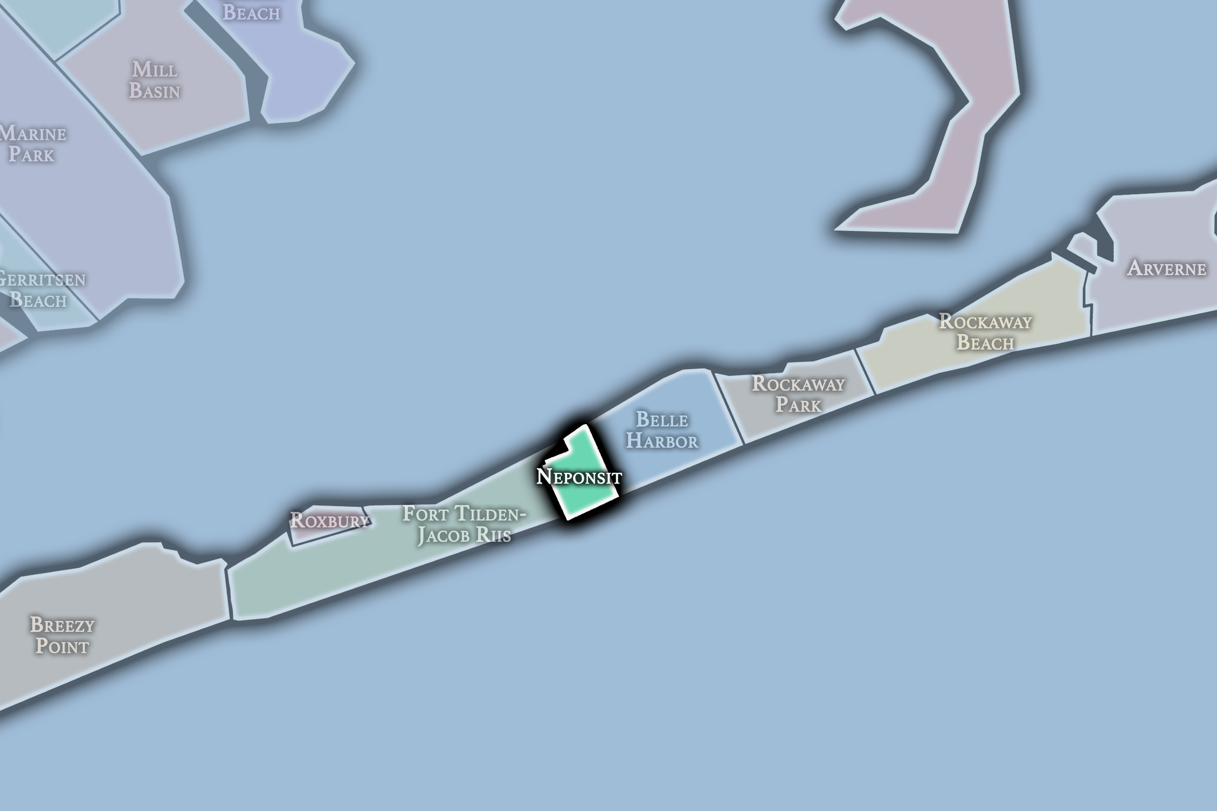 Neponsit Neighborhood Map.png