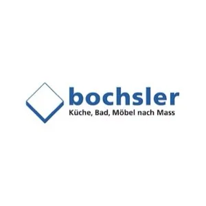 Logo von bochsler mit dem Slogan "Küche, Bad, Möbel nach Maß"