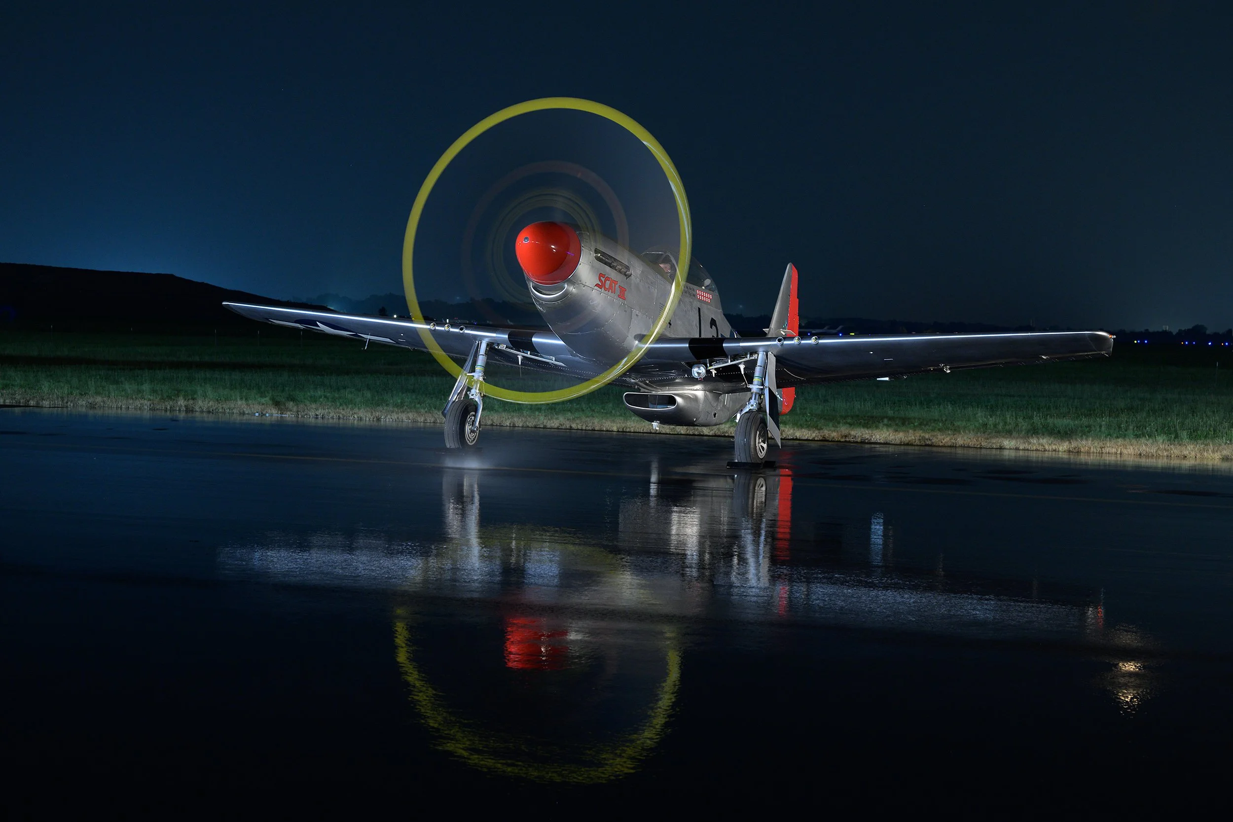 P51-D Nightime Run-up