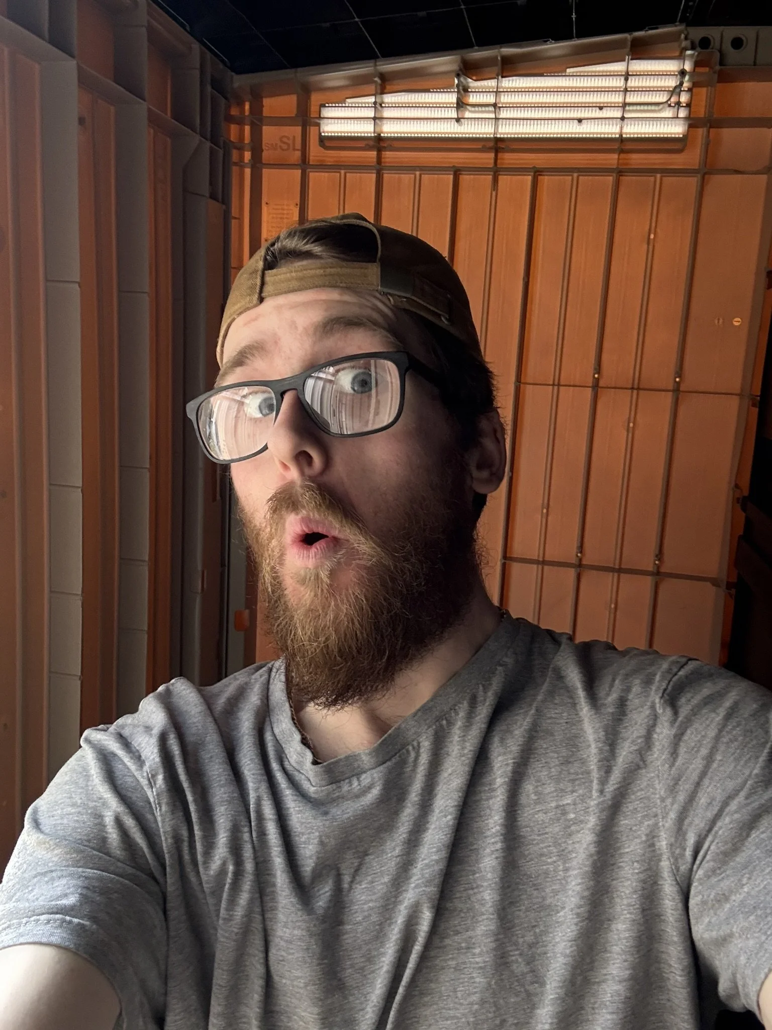 me in my new workshop storage box bought from your live donations