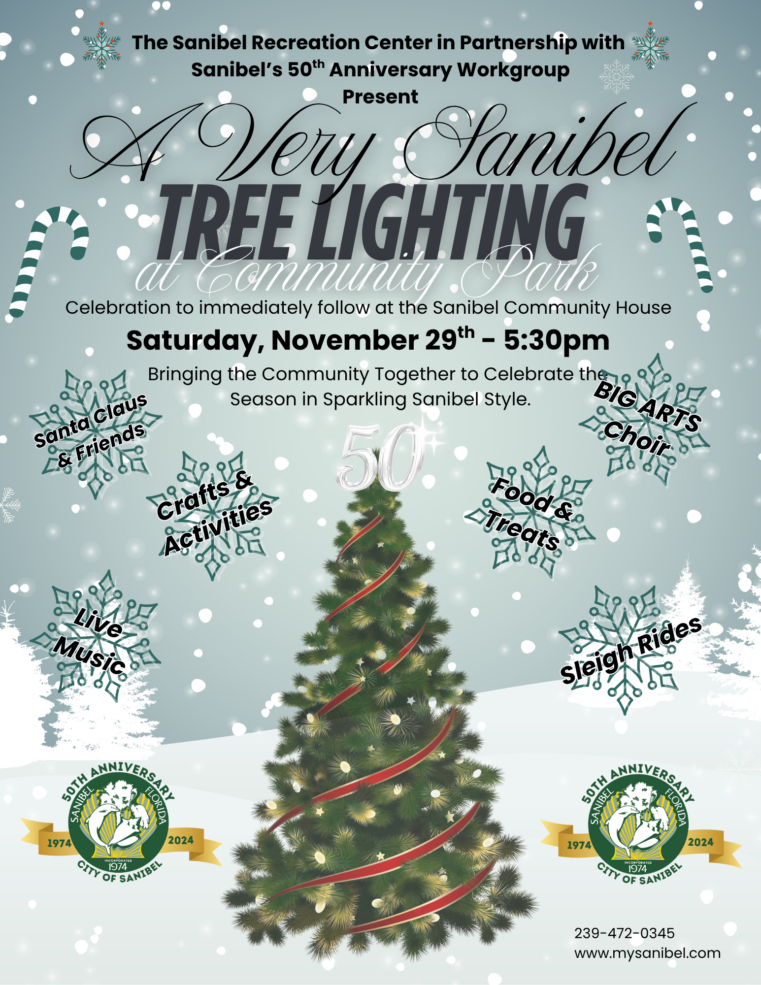 A Very Sanibel Tree Lighting