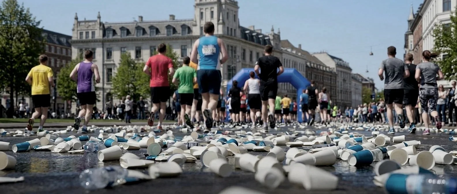 Disposable cup trashes before Zippy Cup