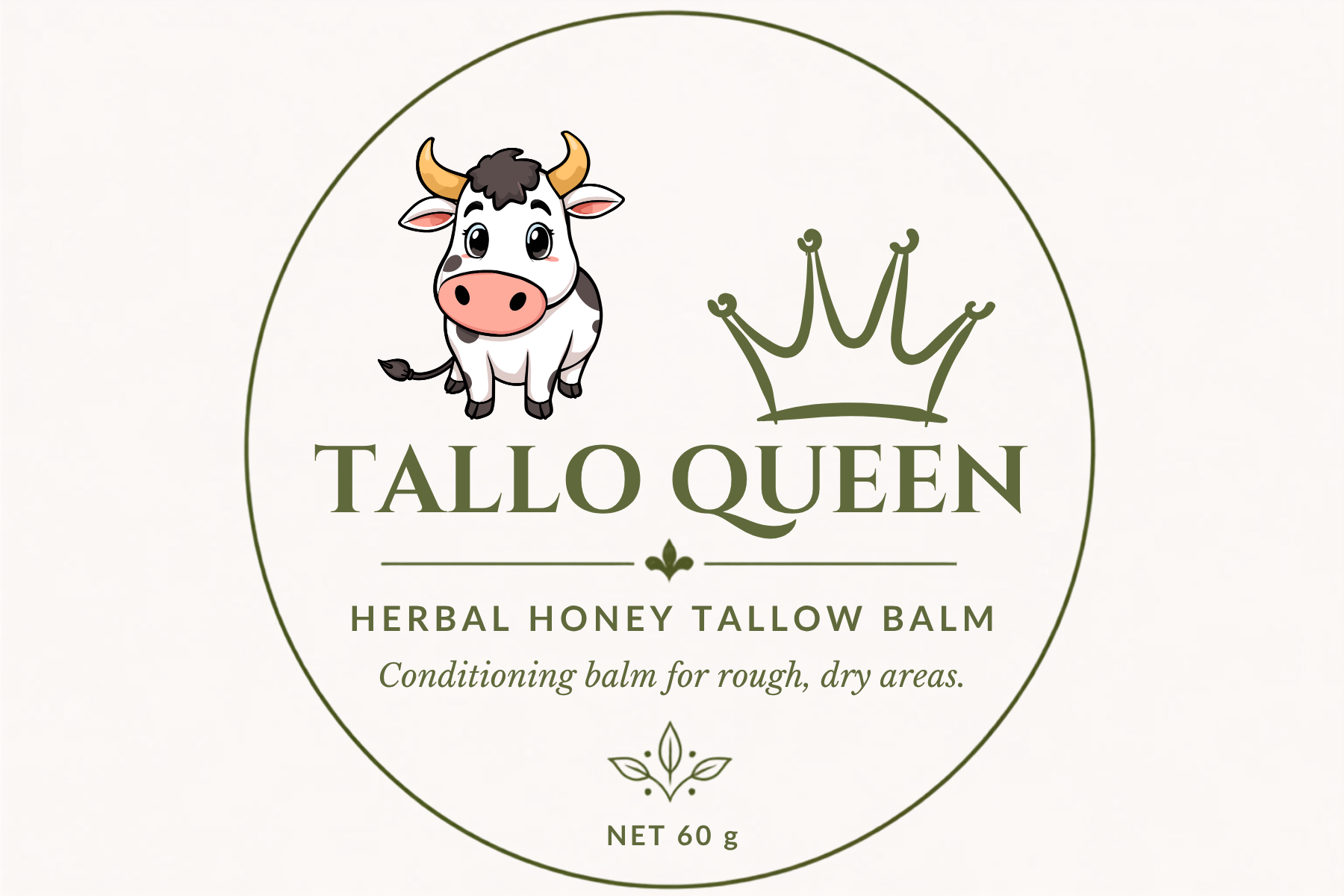 ADULT'S HERBAL HONEY TALLOW BALM with Oregano, 60g