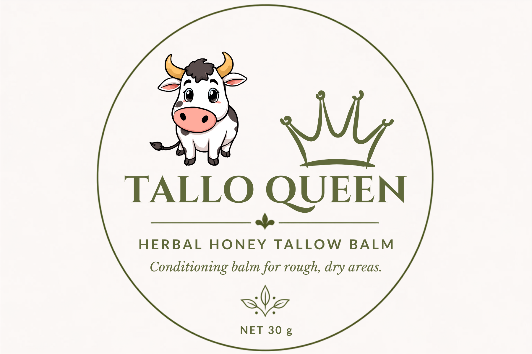 ADULT'S HERBAL HONEY TALLOW BALM with Oregano, 30g.