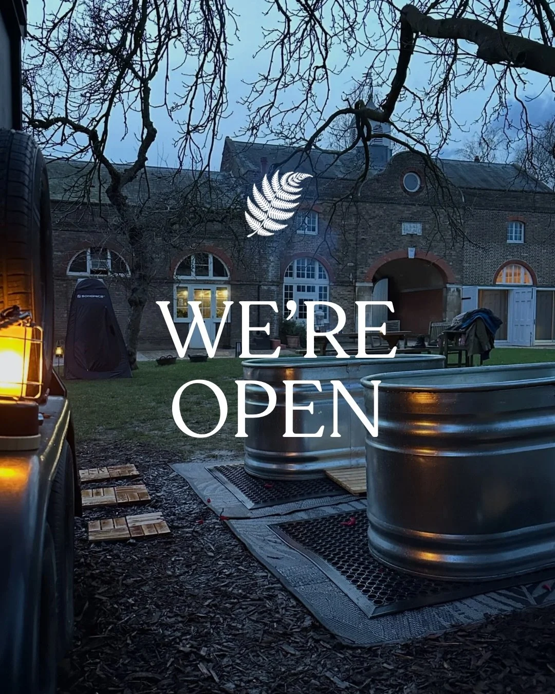 We opened last weekend at Ham House Stables.

It was fully booked, quietly joyful, and exactly the kind of community we hoped to create.

A wood-fired sauna and cold plunge in a quiet corner of Richmond.

Book at yardsauna.co.uk