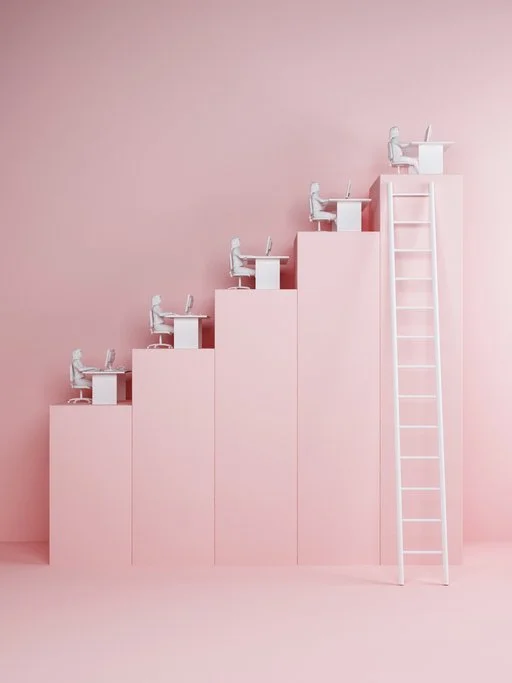 Image representing career progression shaped by those above you in the workplace