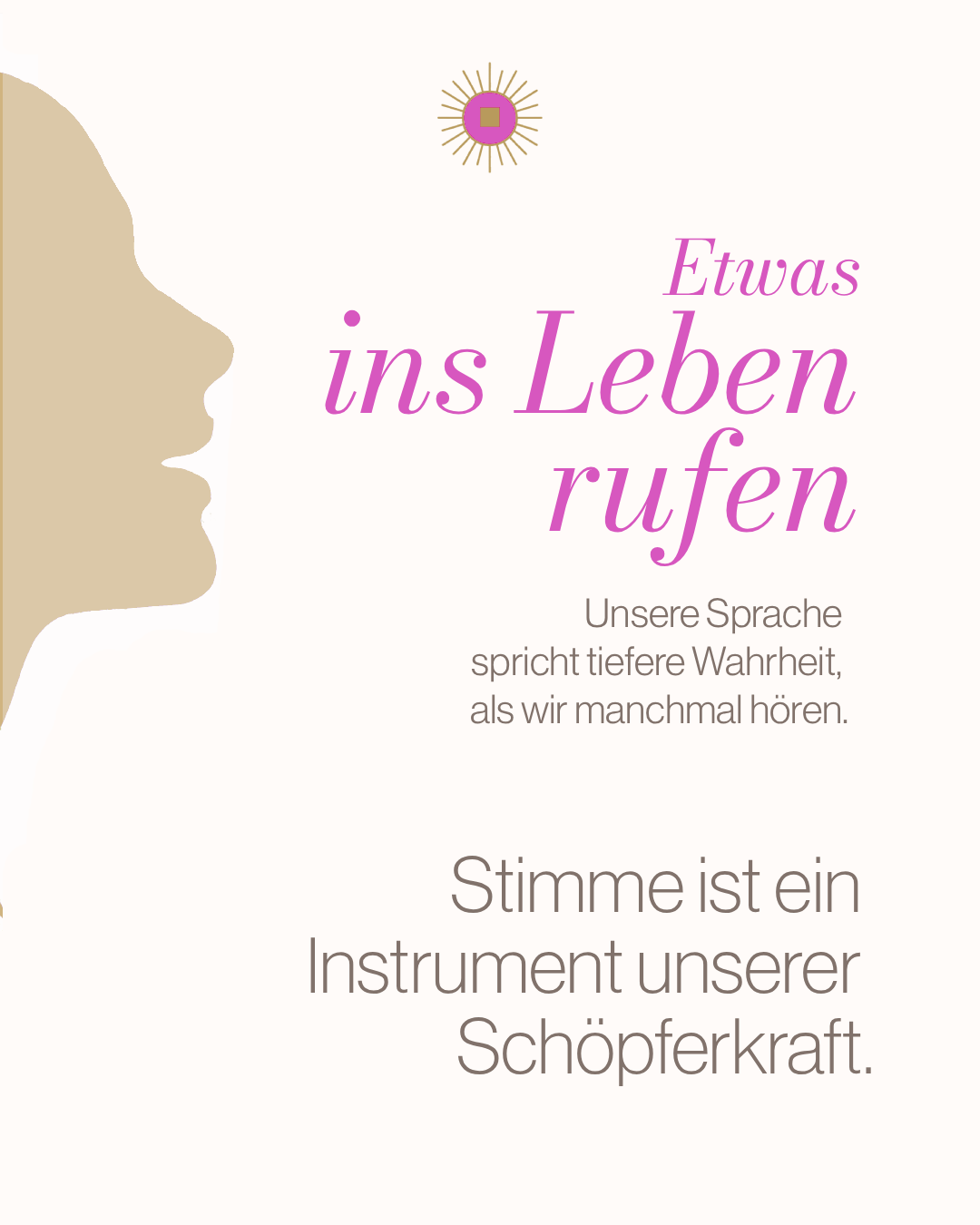 Etwas ins Leben rufen