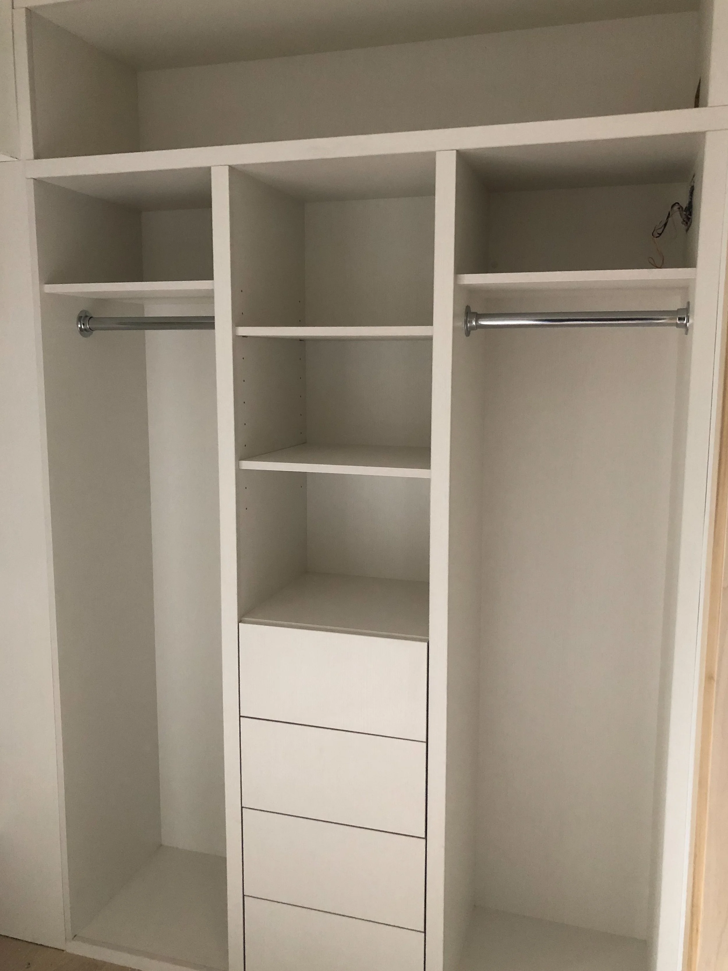 Simply white closet system 