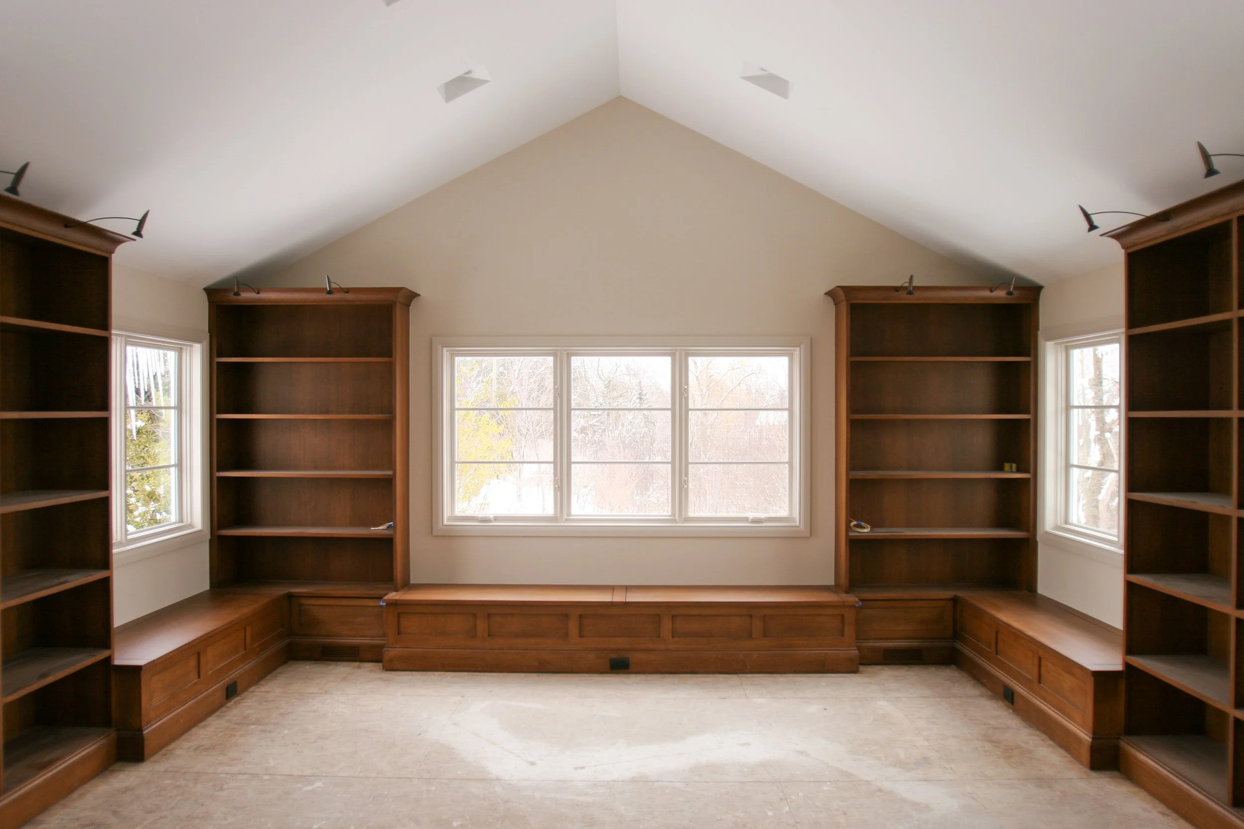 Custom wood built-ins 