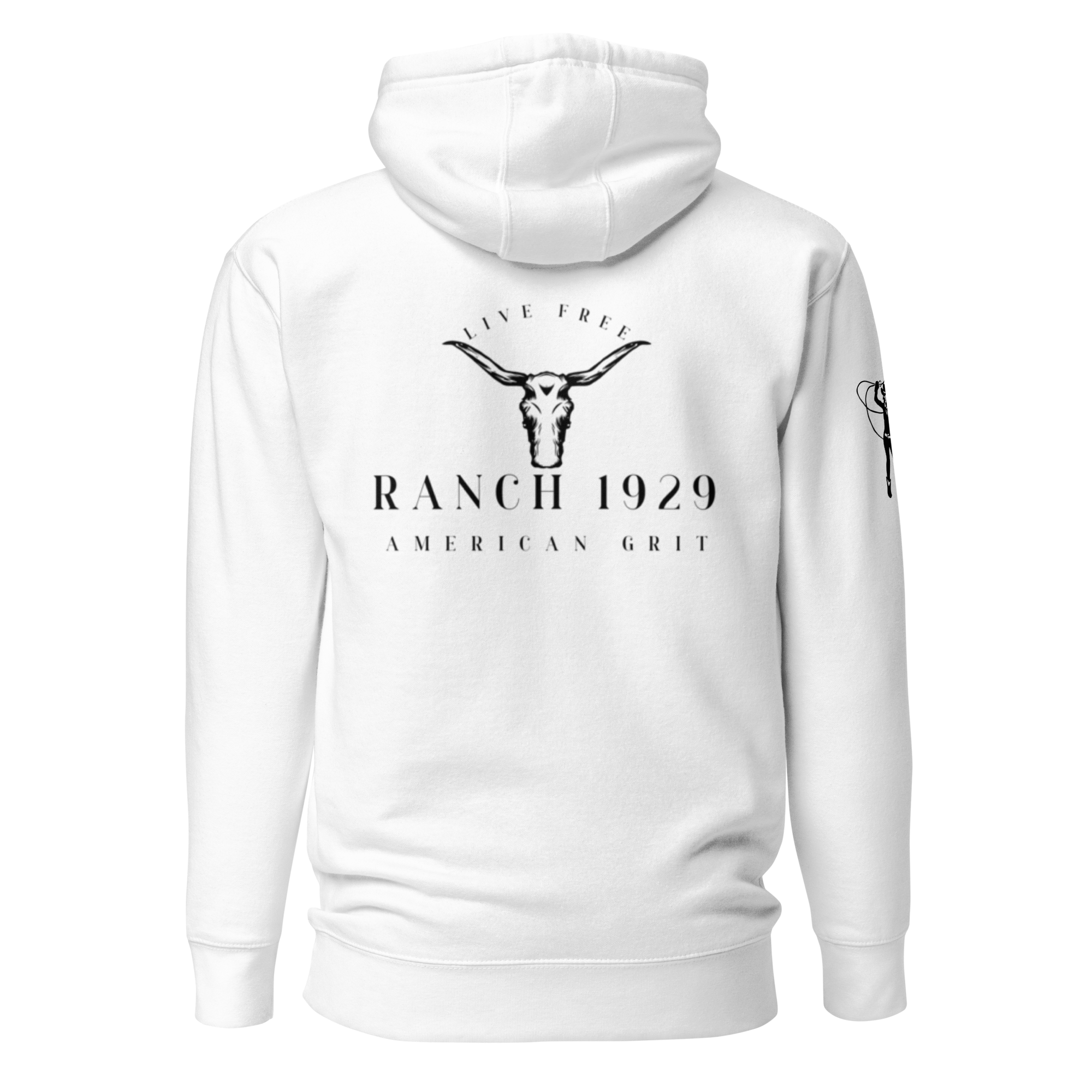 Hooded Sweatshirt - Luke Matthew Cattle & Co Logo - Ranch 1929 Brand