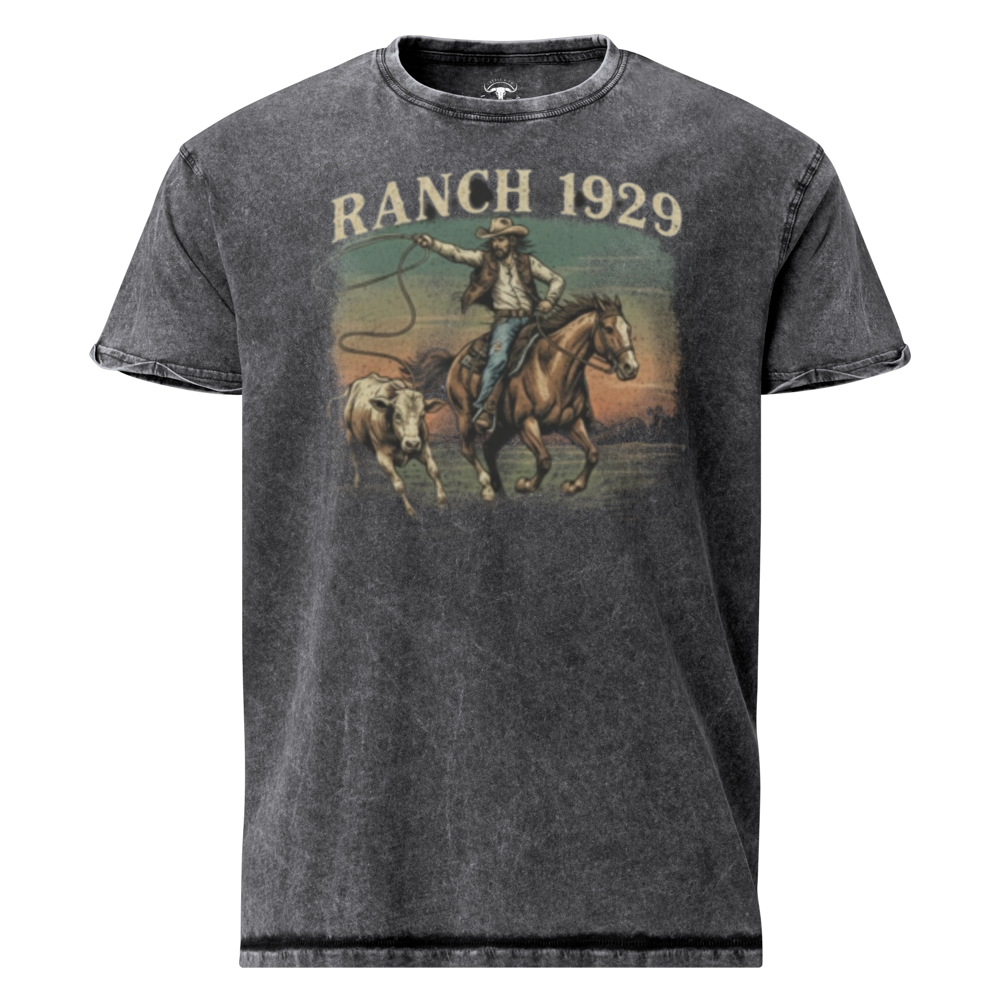 Ranch 1929 Cowboy Roper Denim Tee
