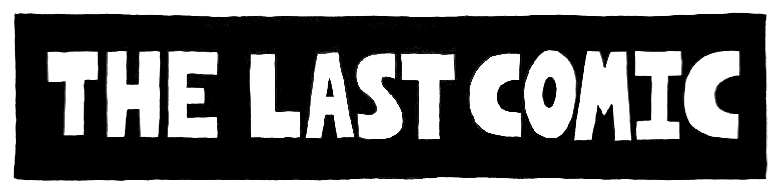 Black rectangular sign with the words "The Last Cops" written in large, bold, white letters.