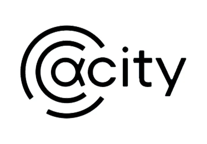 Logo with the word 'City' and circular graphic elements around the letter 'C'.