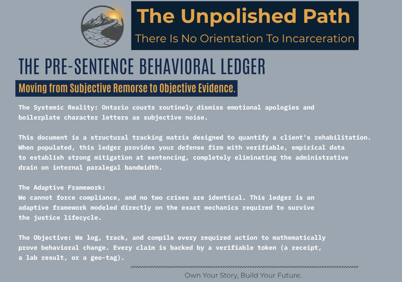 The Pre-Sentence Behavioural Ledger