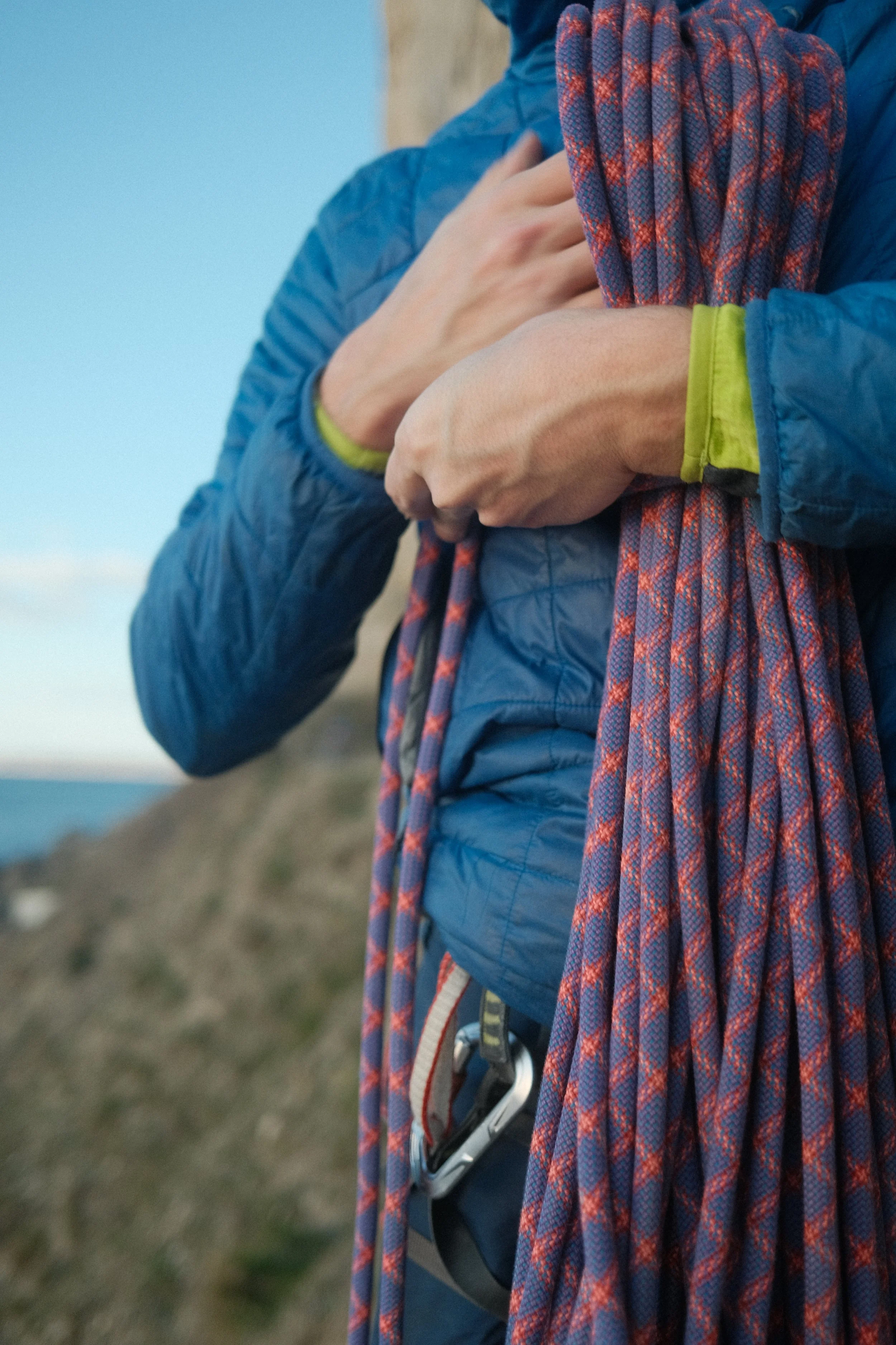 Another sic photo by @thp_sauce. Dude is a legend. This ones of a climber clutching his rope because he knows he should retire it by now and I'm going to be having it off him STAT.