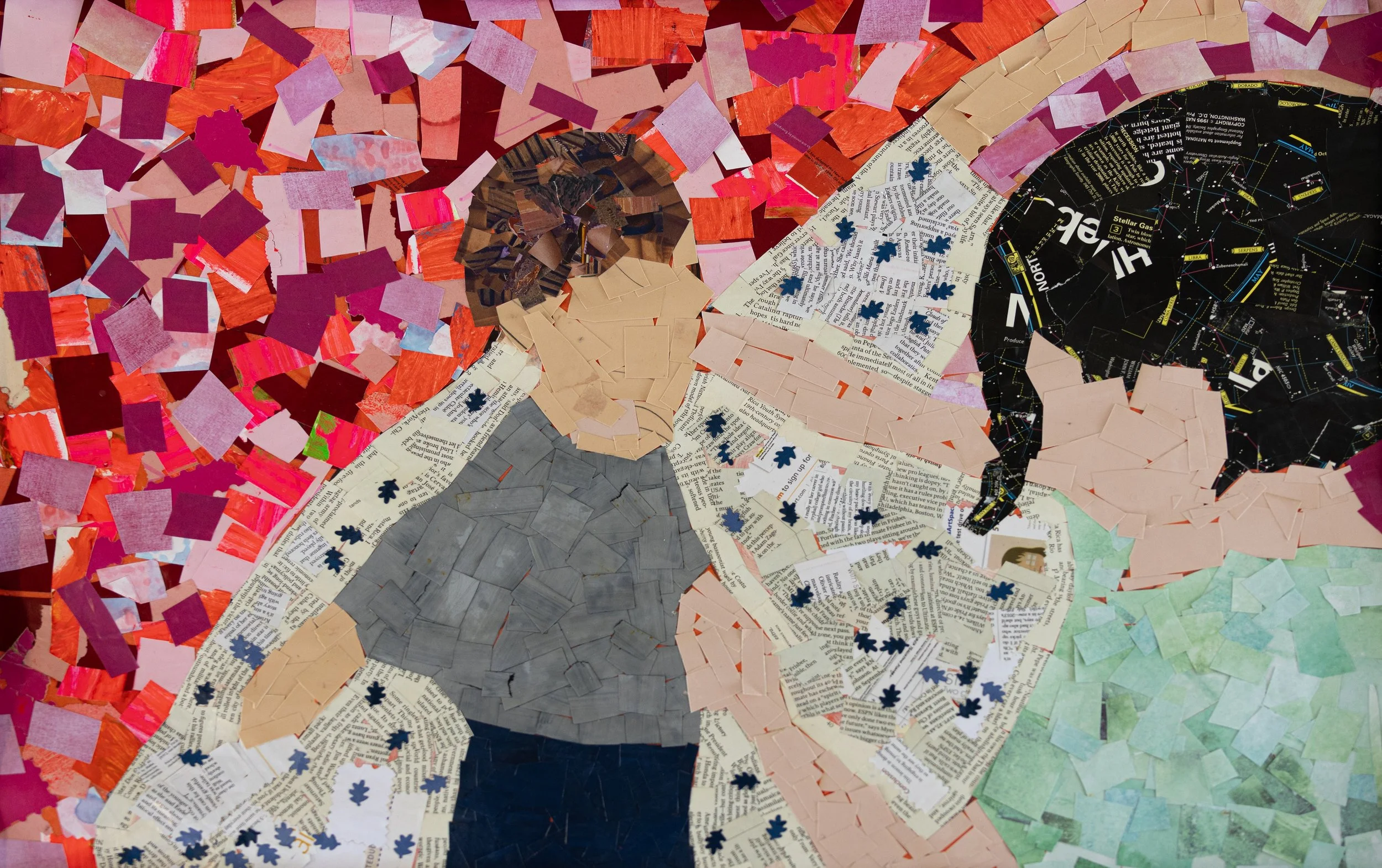 Group project, collage, 24 in x 36 in 