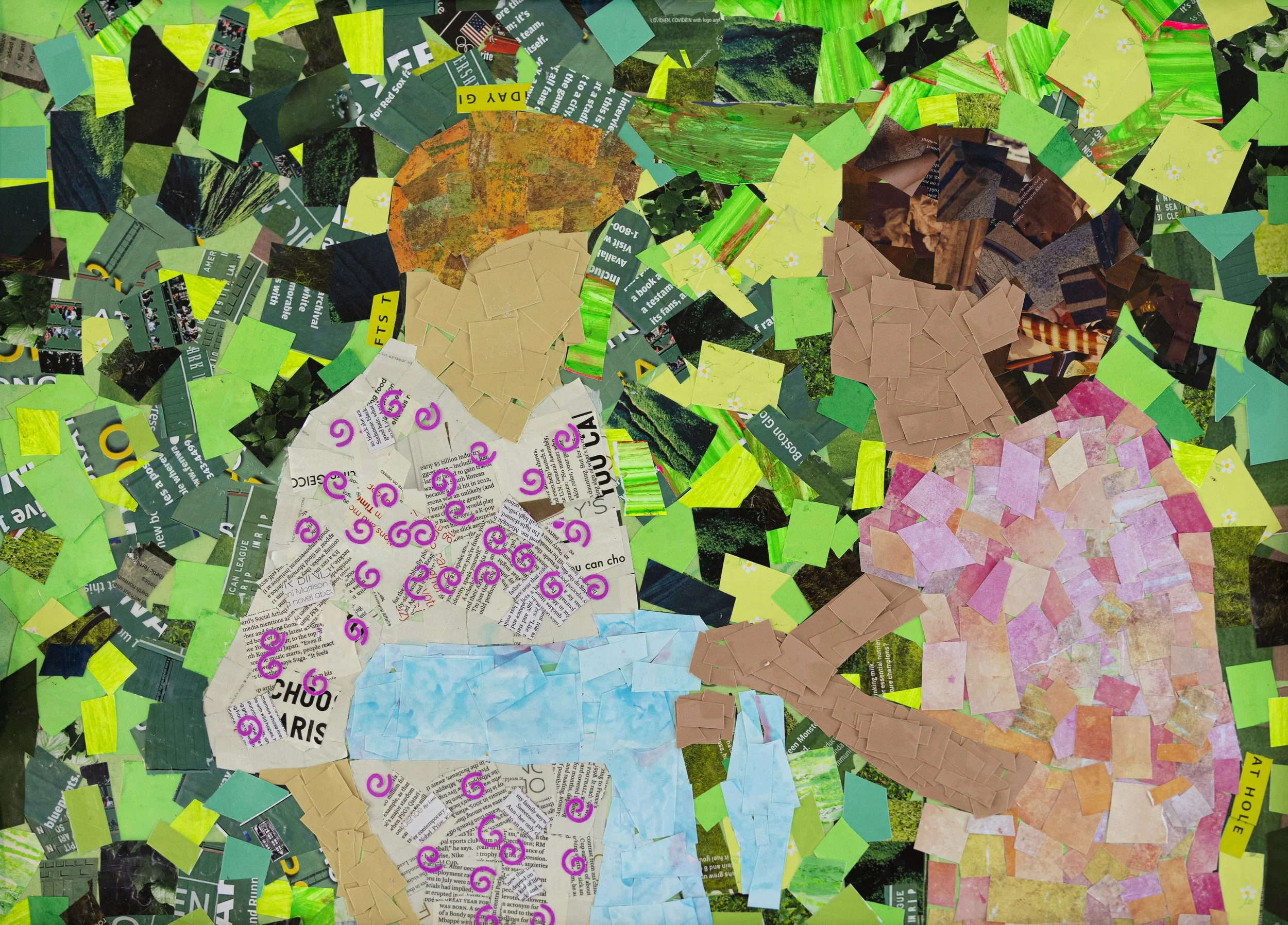 Group project, collage, 24 in x 36 in 