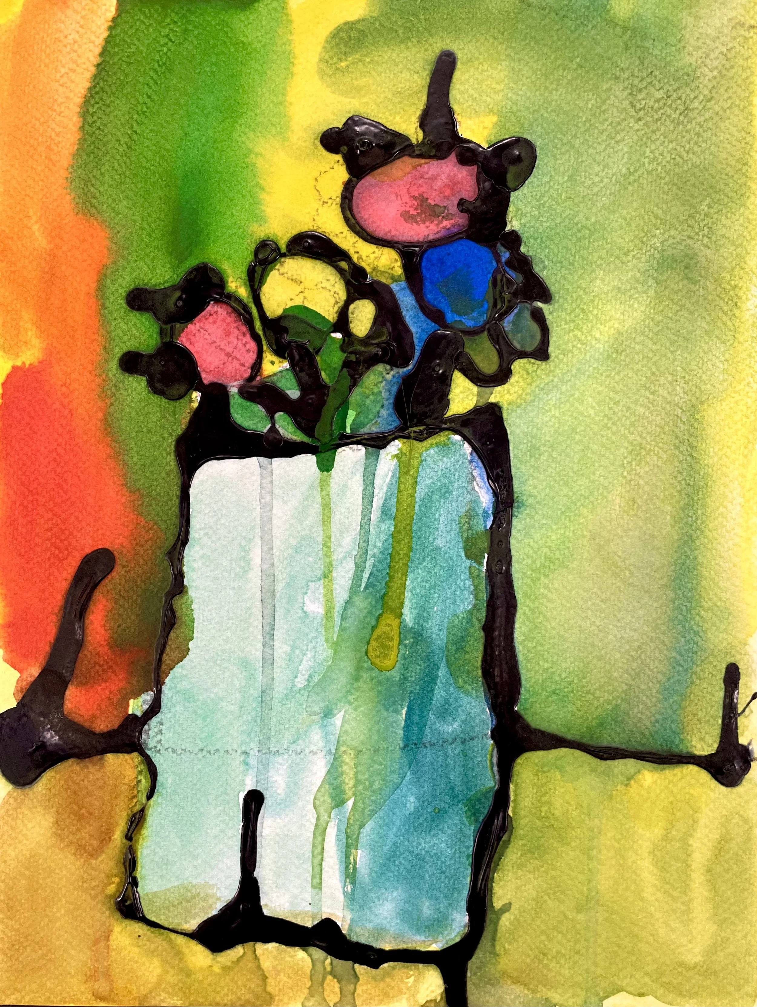 L.W., Watercolor, 9 in x 12 in 