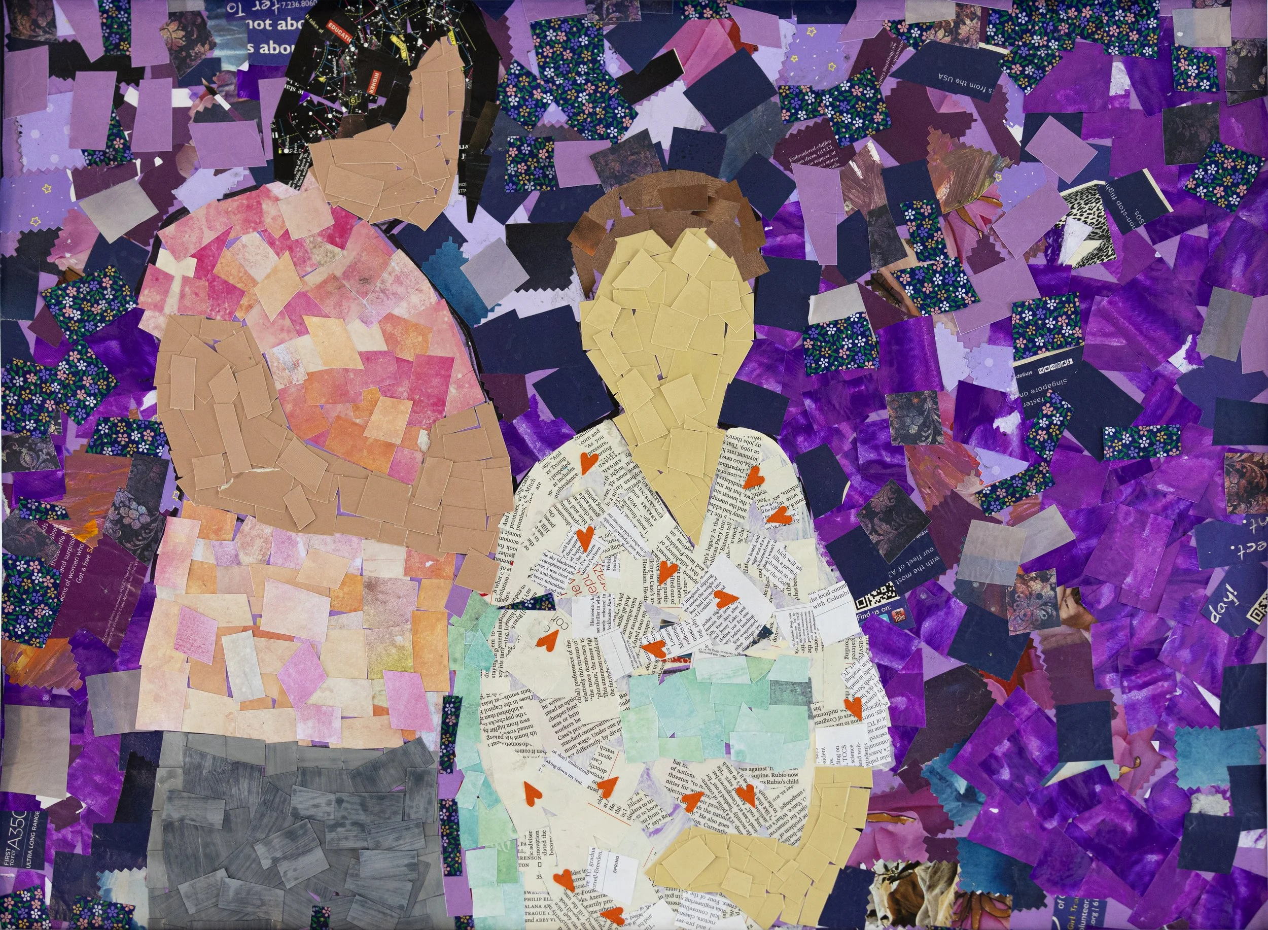 Group project, collage, 24 in x 36 in 