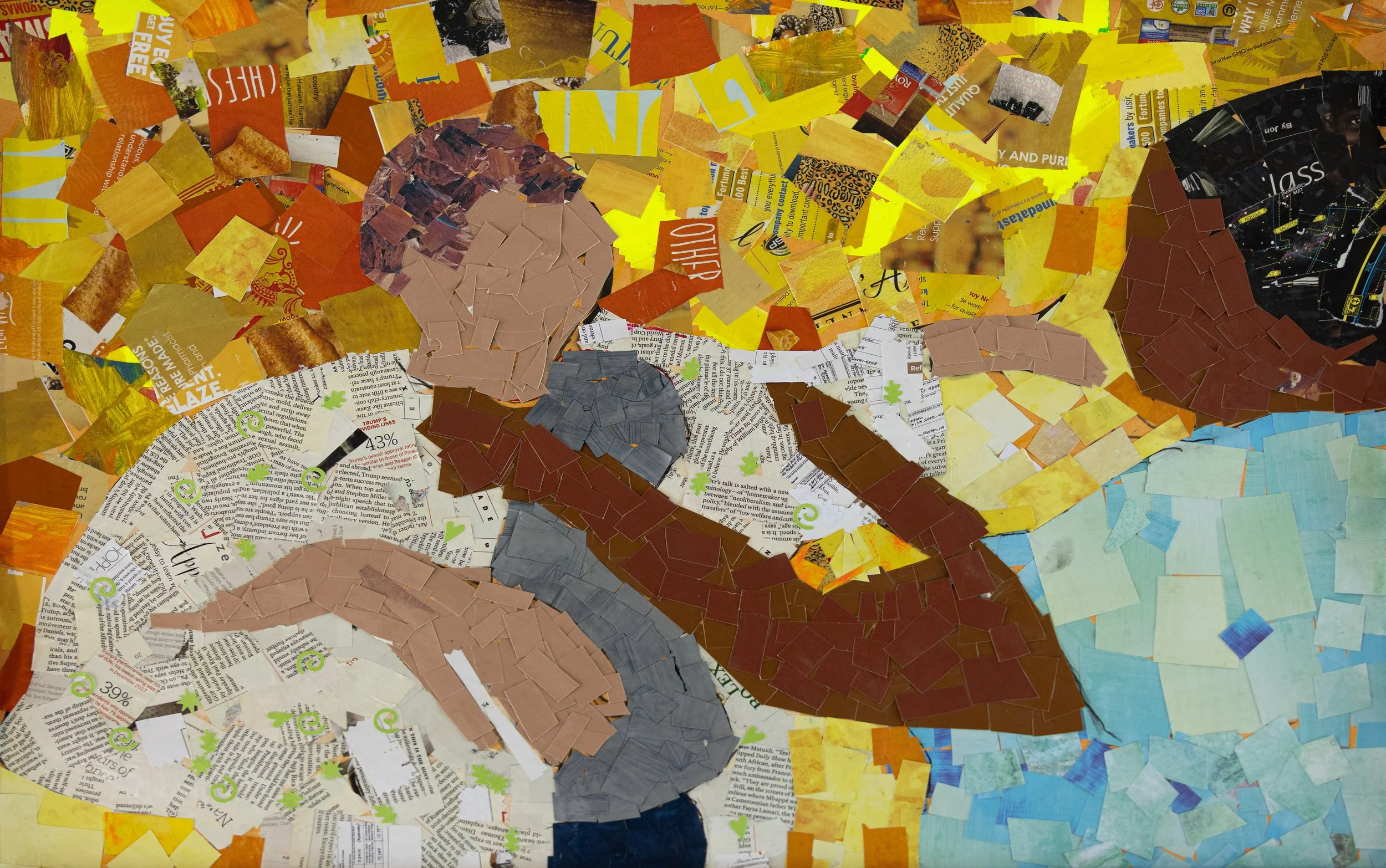 Group project, collage, 24 in x 36 in 