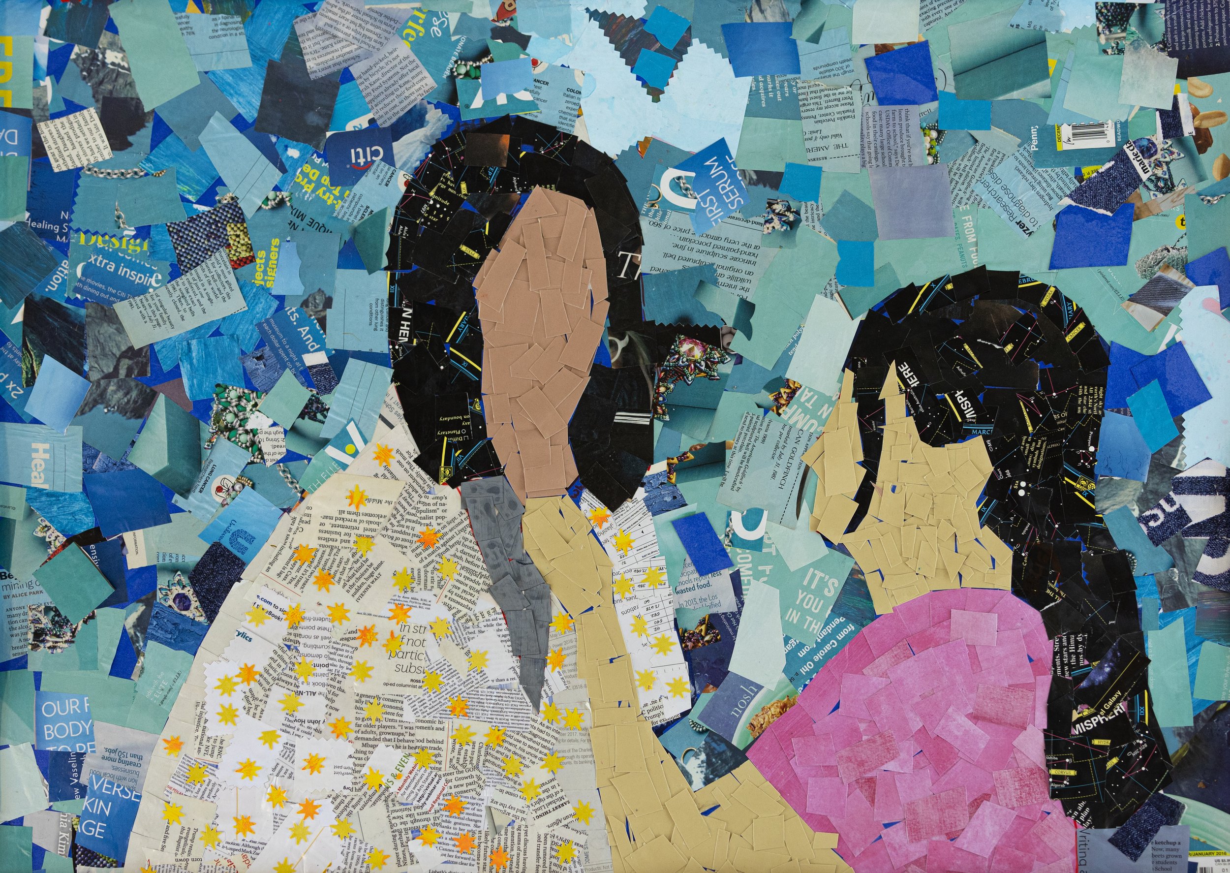 Group project, collage, 24 in x 36 in 