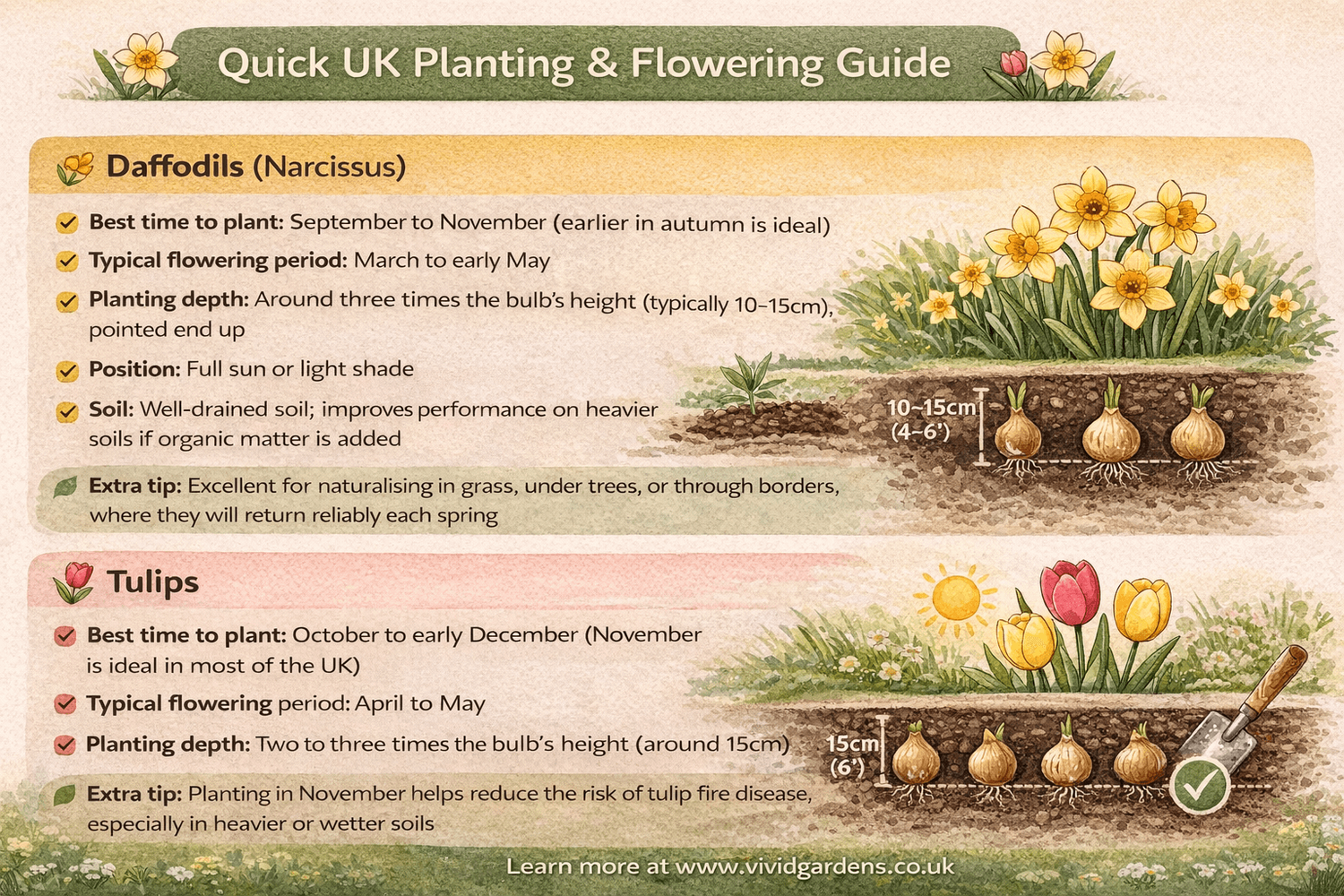 When To Plant Tulips And Daffodils
