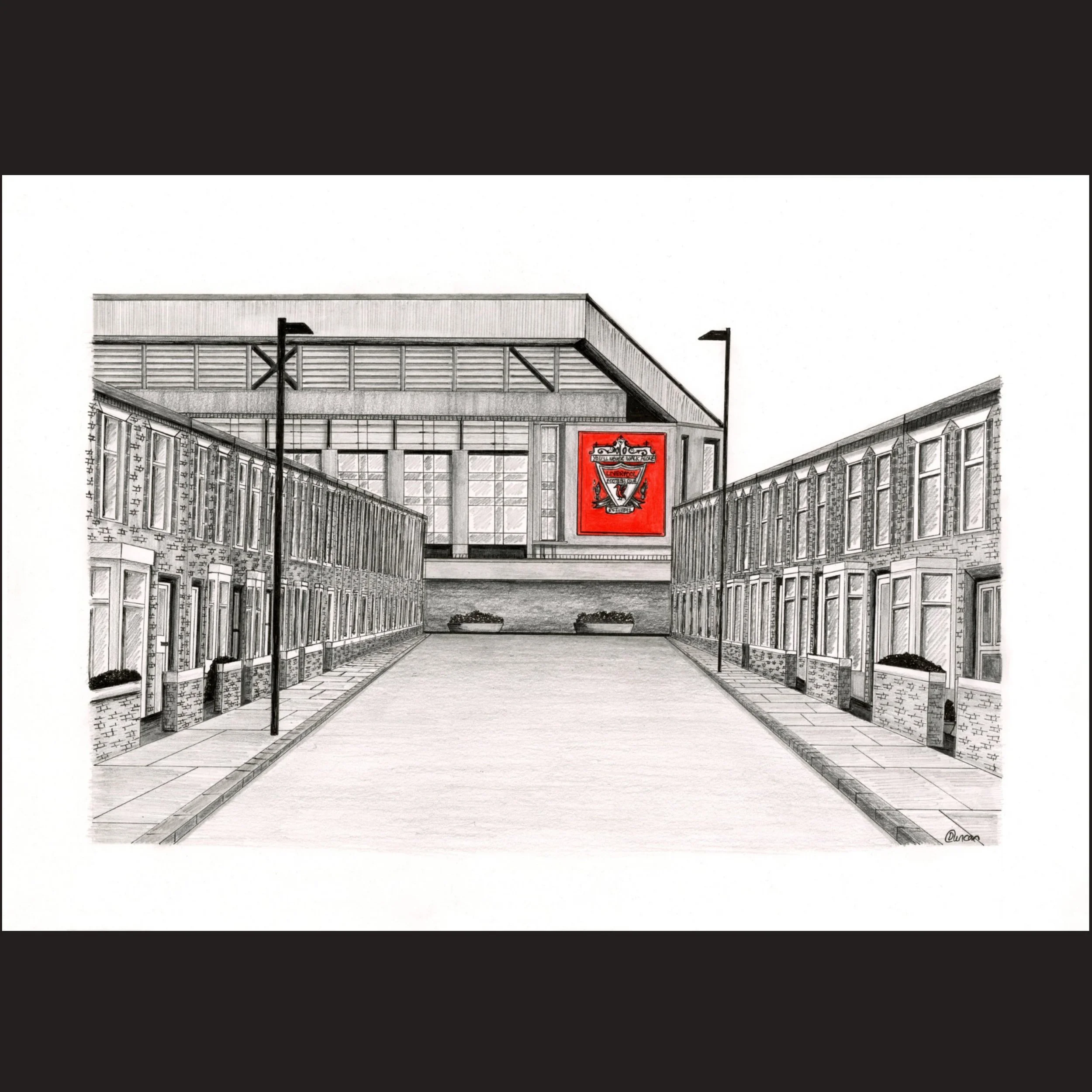 Limited Edition Anfield Stadium Giclée Fine Art Print.
