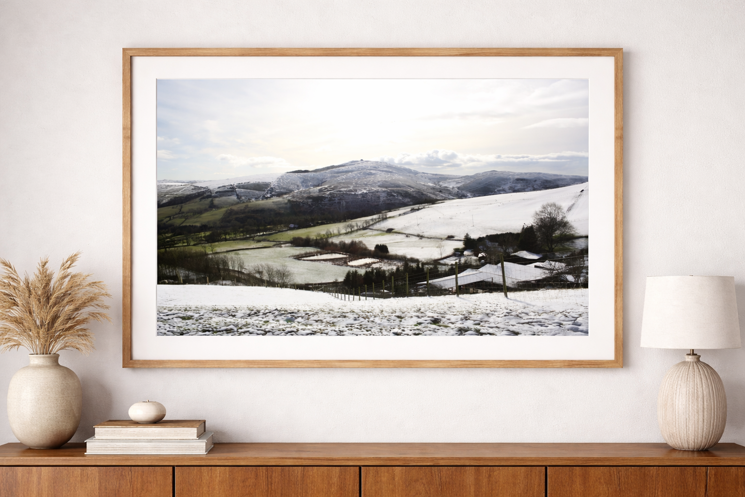 Wintery Moel Famau from Cilcain