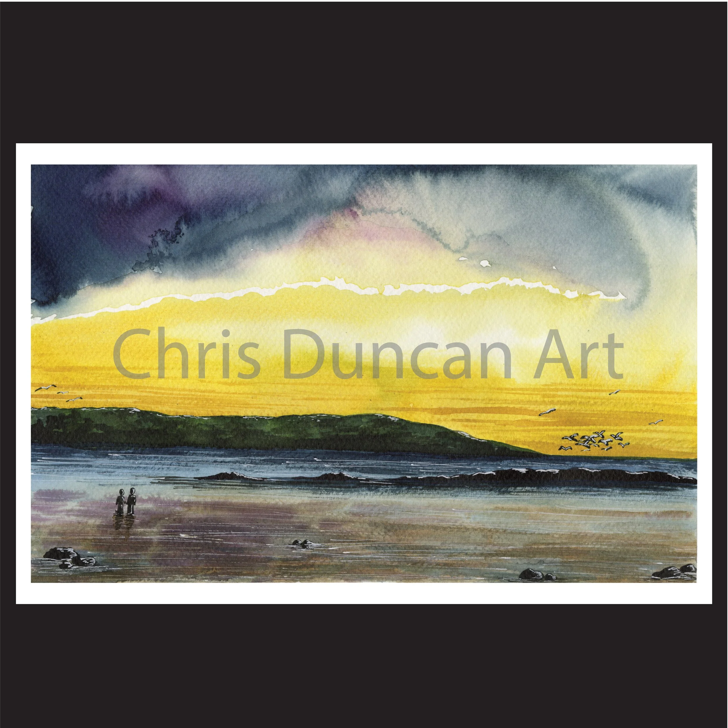 Limited Edition Giclée Print; Hilbre Island Sunset
