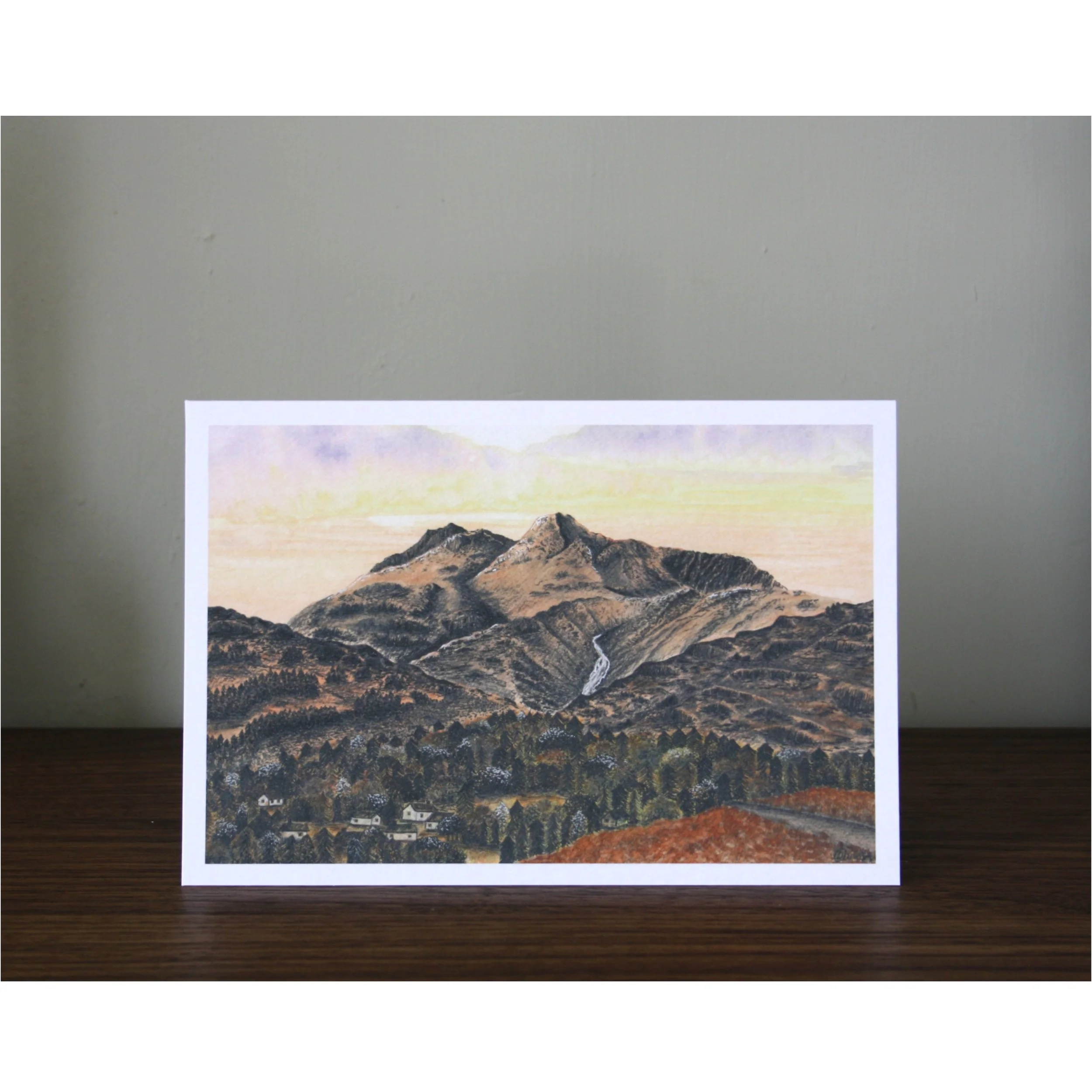 'Sunset on the Fells' Art Card