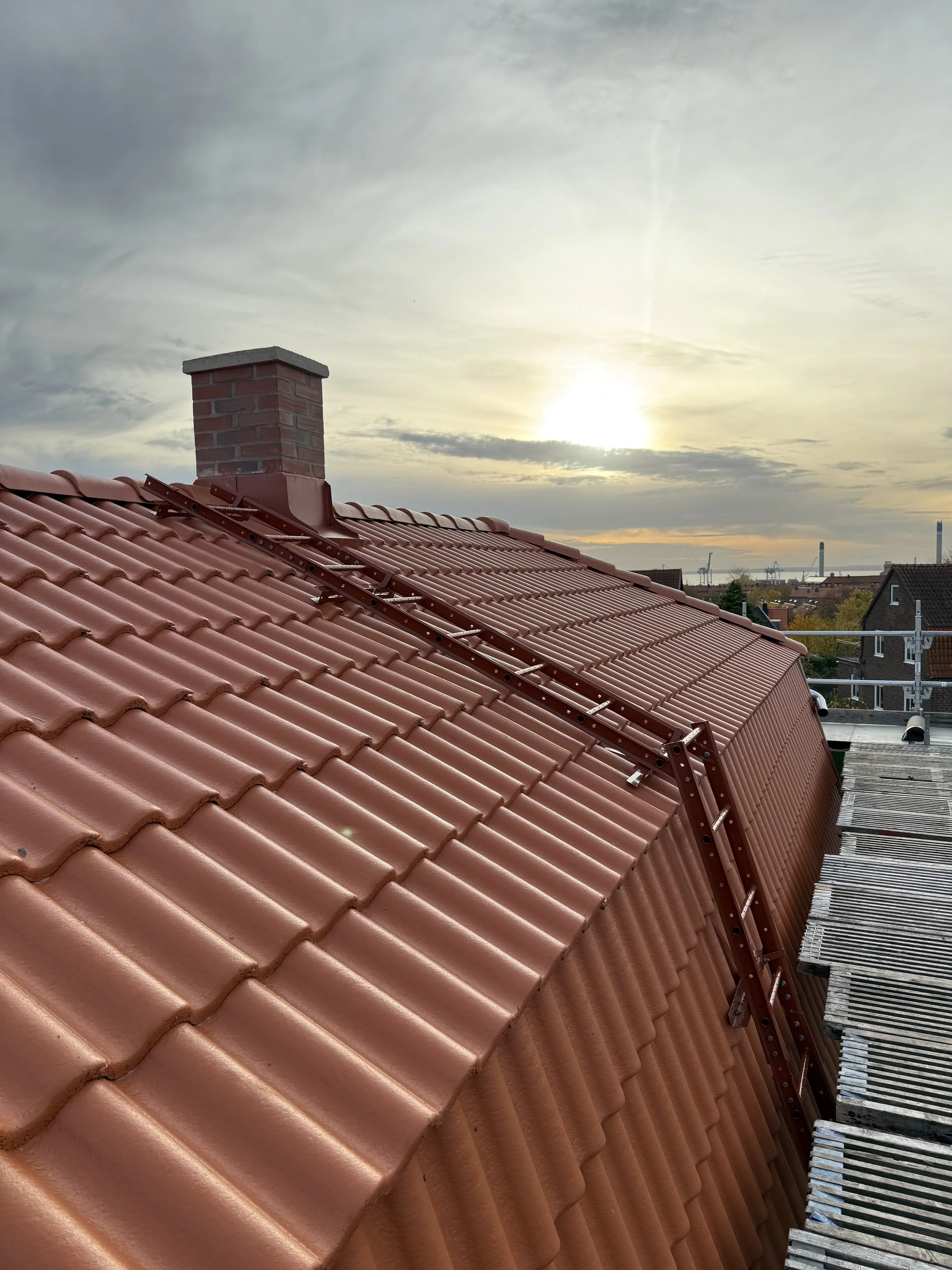 betongpanna tegelröd