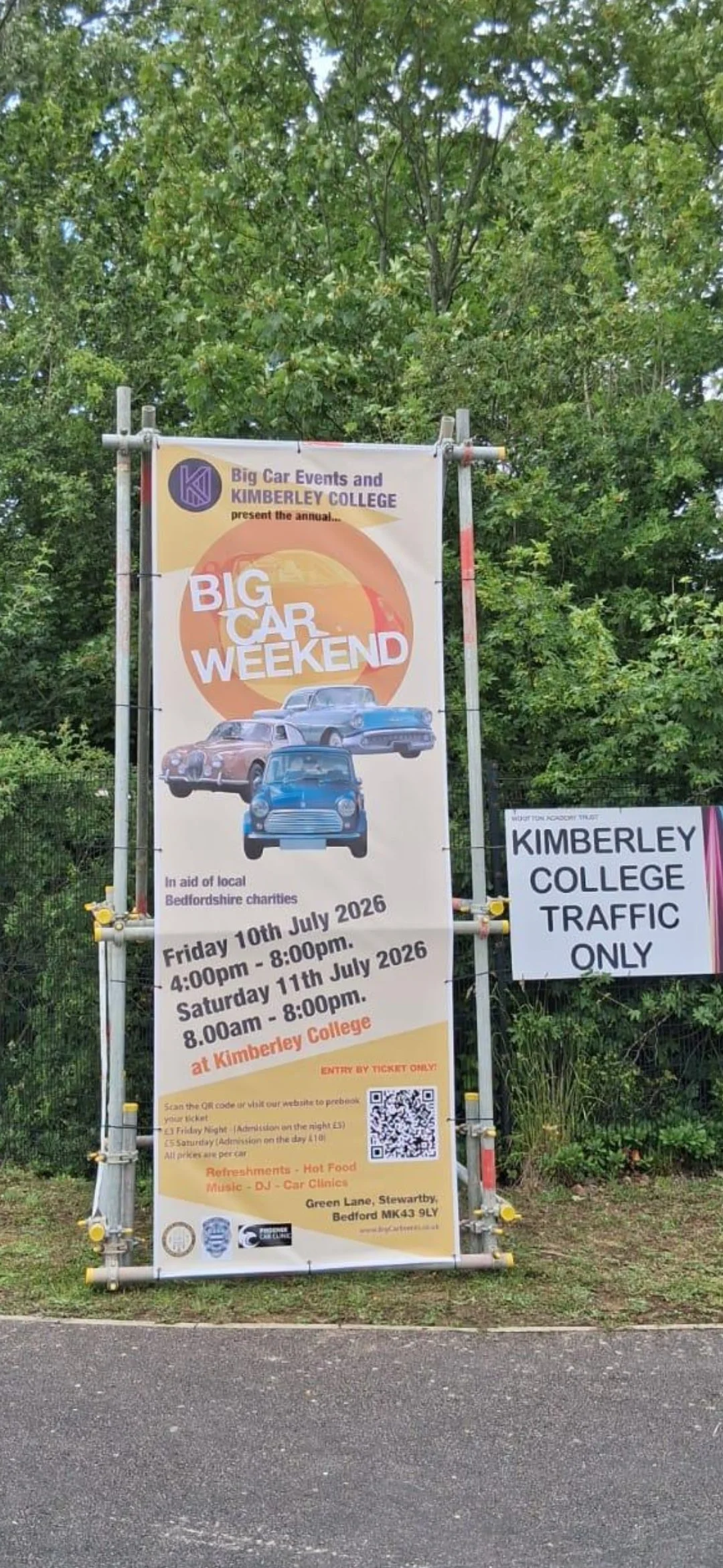 Large Printed Banner, School, College bedford, bedfordshire, mk