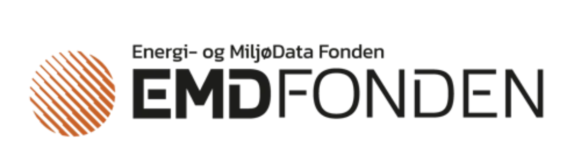 EMD Fonden Logo with orange globe