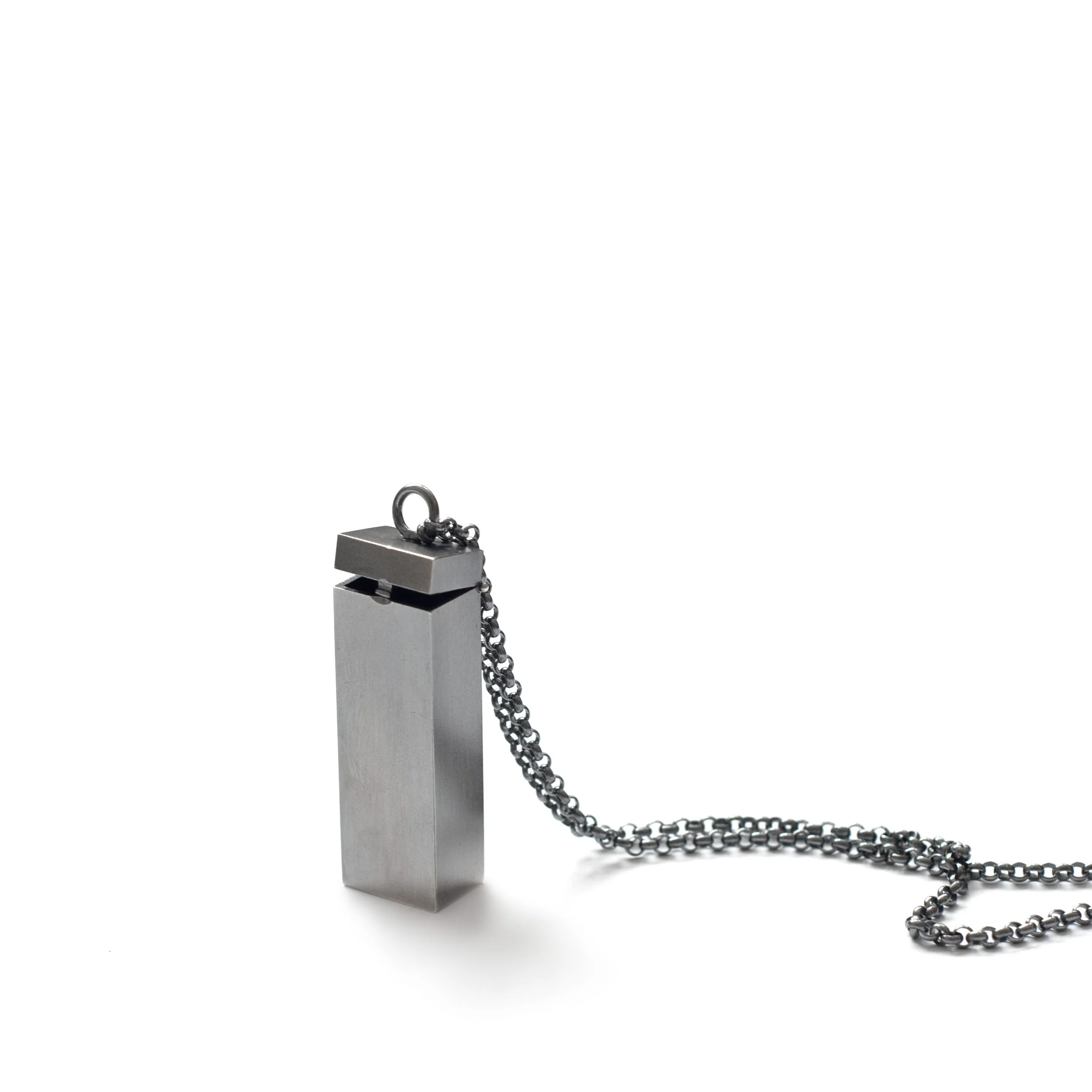 Silver locket from her to him
