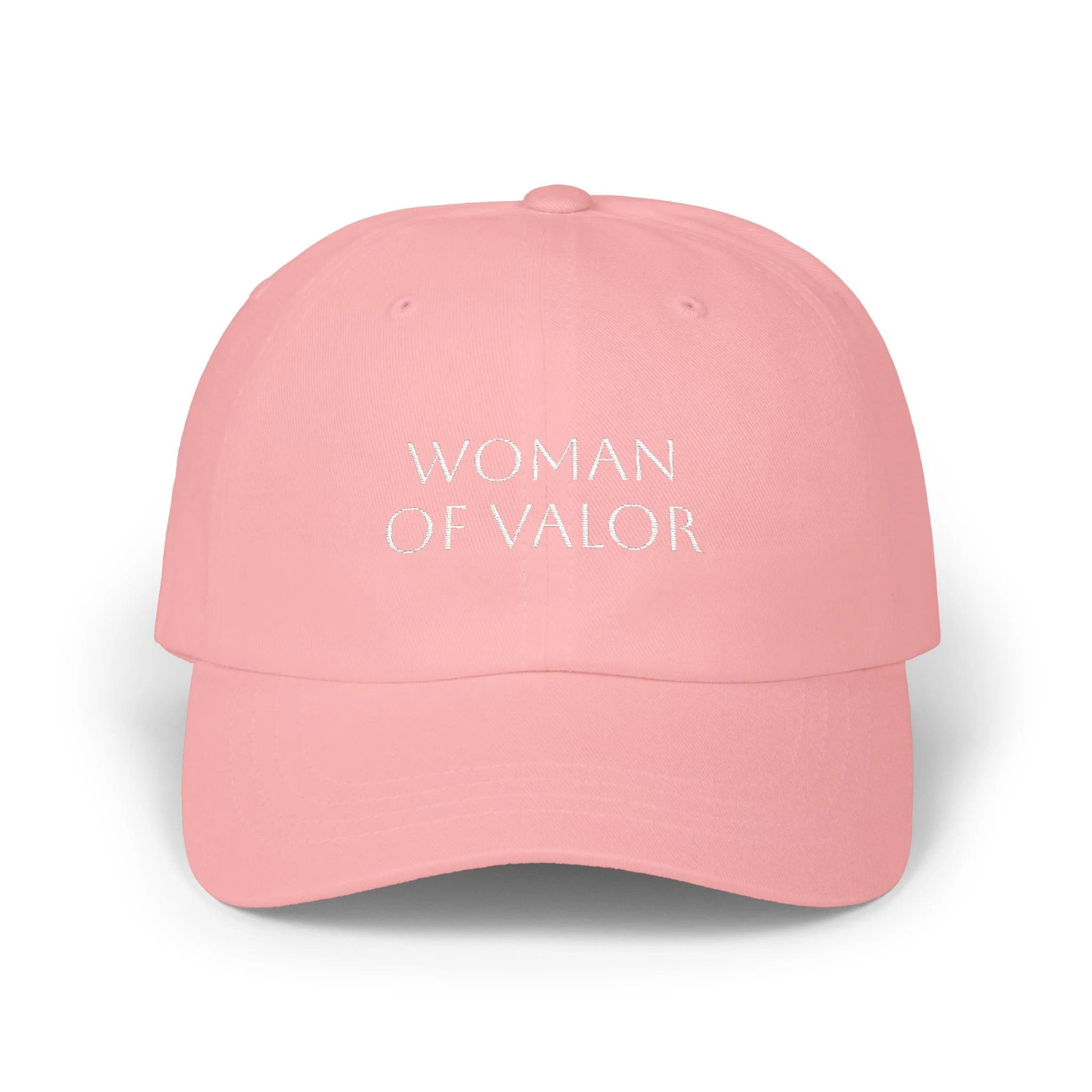 Women of Valor Cap — Pink Embroidered cap
