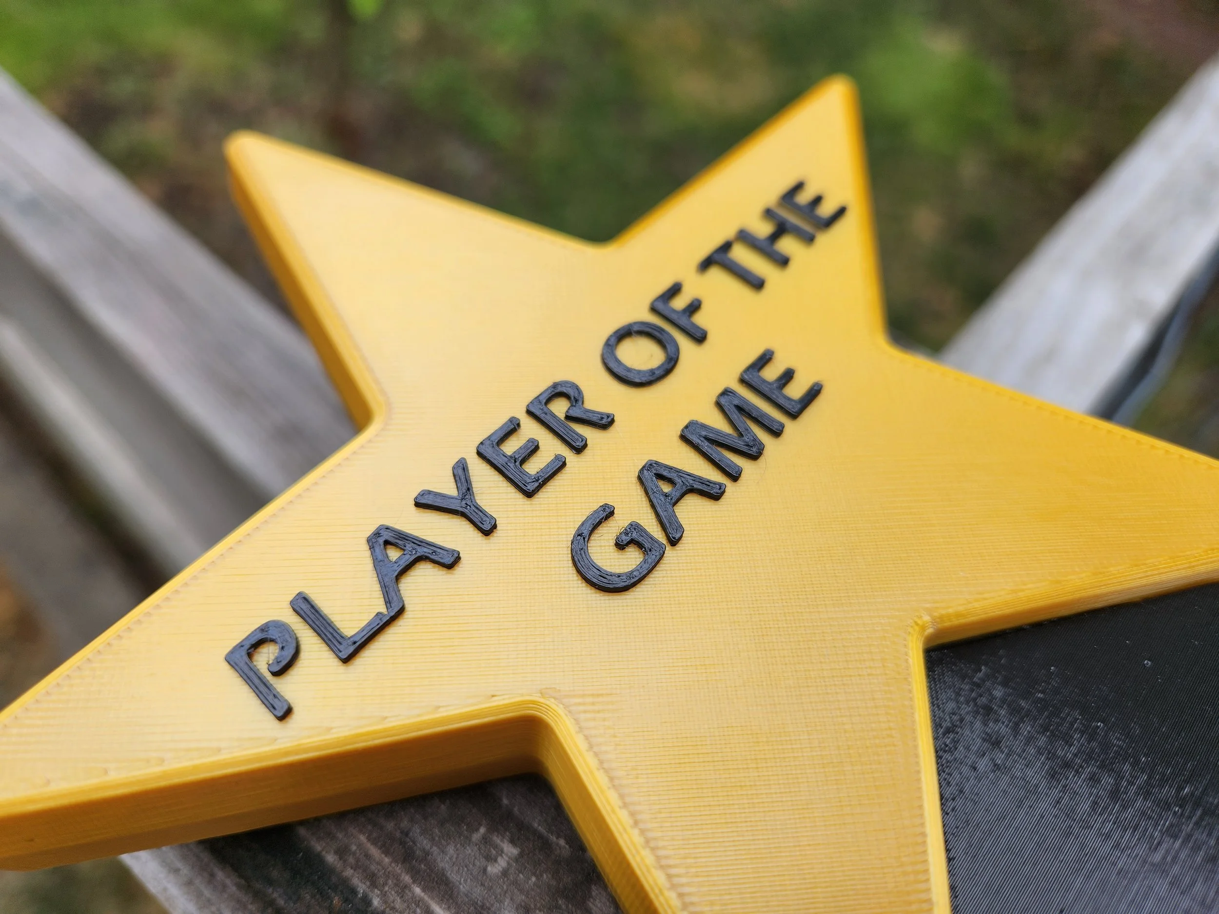 POTG Trophy - designed and printed