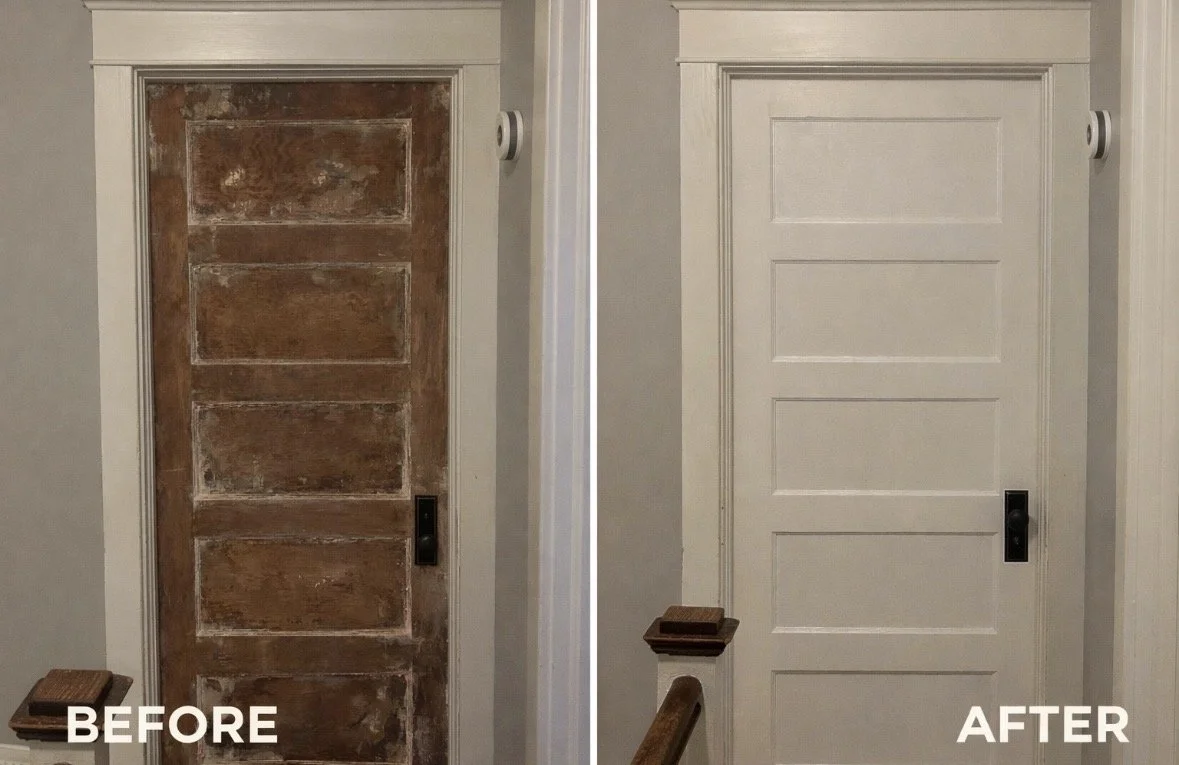 Old Original Wood Door Restored