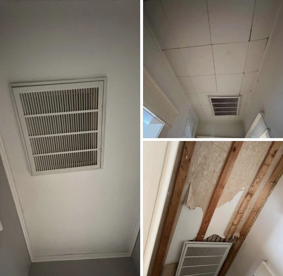 Ceiling repair in Delaware County PA.
Removed ceiling tiles, installed drywall, painted, and installed trim.