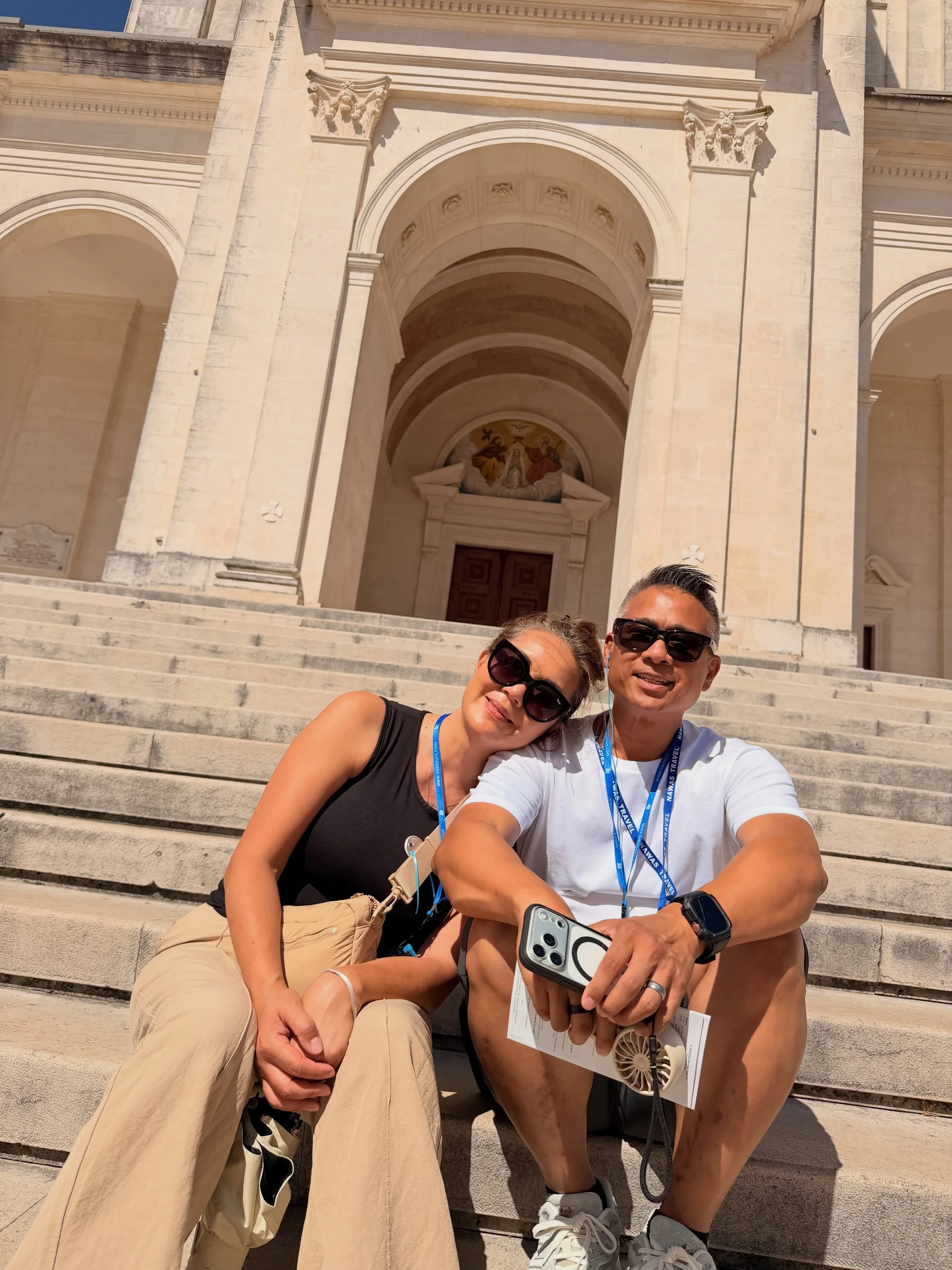 Pilgrimage Day 3

After leaving the humble homes of the three shepherd children, we arrived at the Sanctuary of Our Lady of F&aacute;tima: a place made up of four distinct sacred spaces.

At one end stands the Basilica of Our Lady of the Rosary, the 