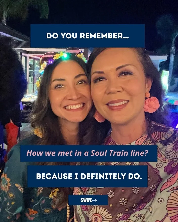 Do you remember&hellip; how we met in a Soul Train line? 🎶

I met Tiffany through a mutual friend, but we really connected dancing through a Soul Train line at her birthday party. I had no idea that one day she and Garrett would trust me to help the