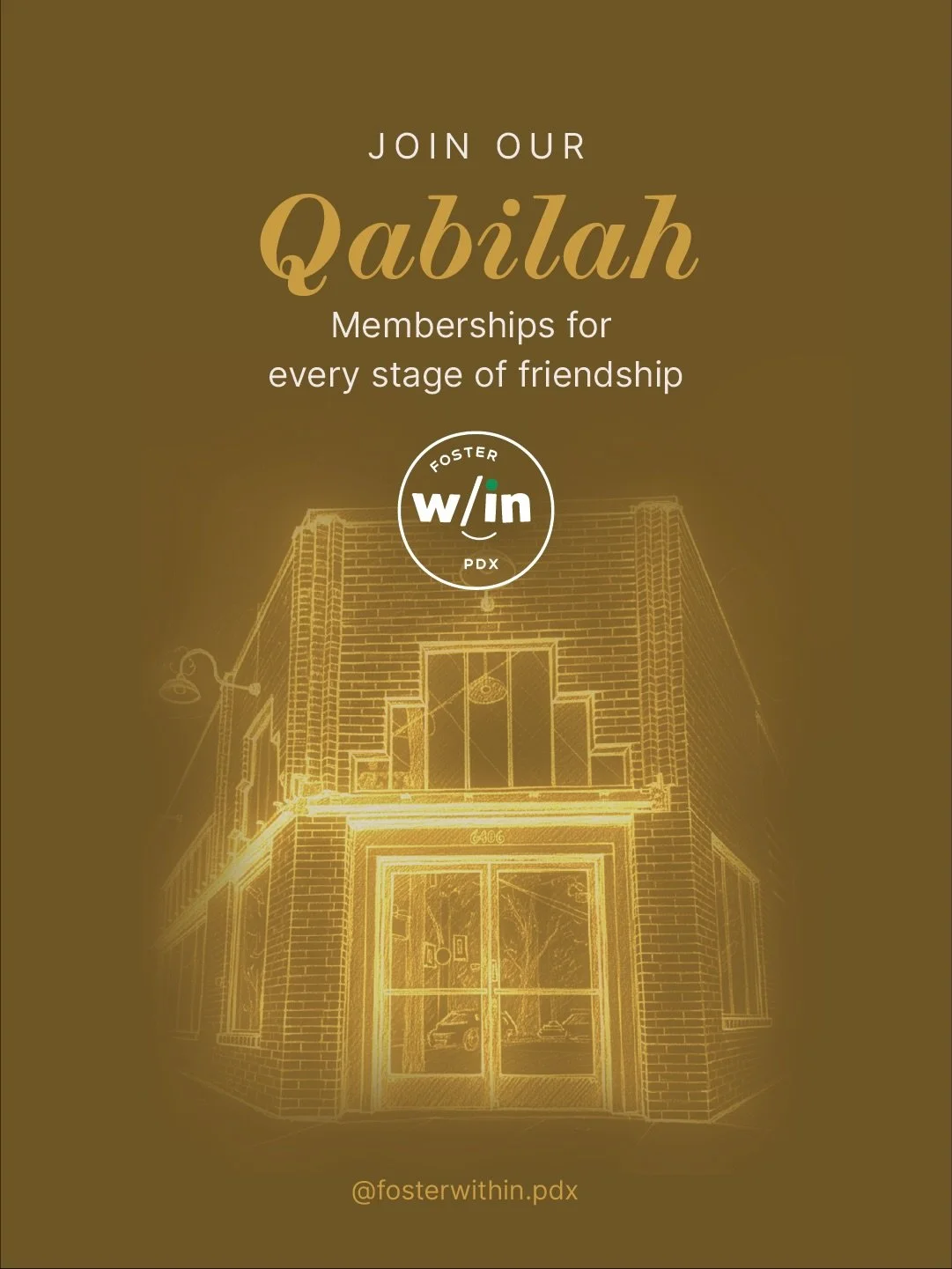 Happy Friday, Foster Fam 💚
We&rsquo;re fostering friendship this Friday by finally revealing the Qabilah (tribe) we&rsquo;re building.

Inspired by the twelve stages of connection in the Arabic language, our memberships are designed as a journey&mda