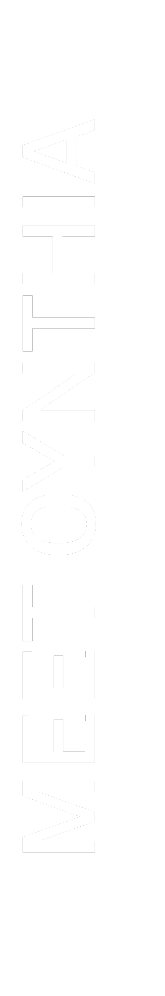 Vertical black banner with the white text 'WE BELIEVE IN YOU' written in large capital letters.