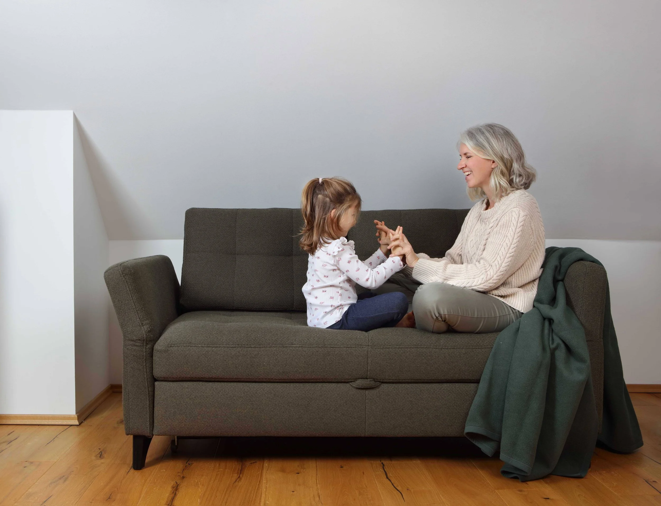 Entspannt Mutter sein