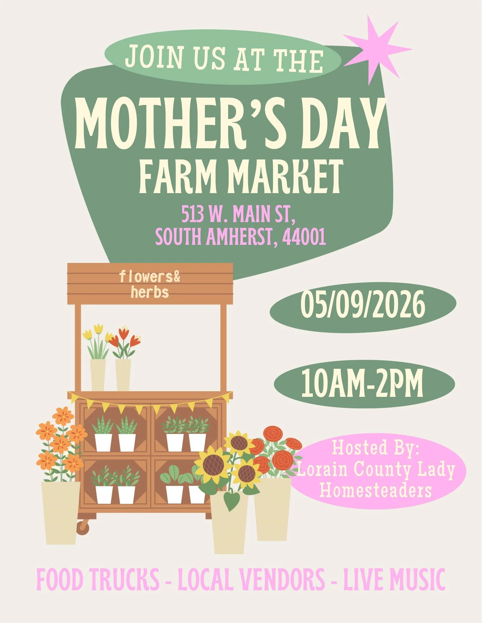 Mother’s Day Market at South Amherst Park